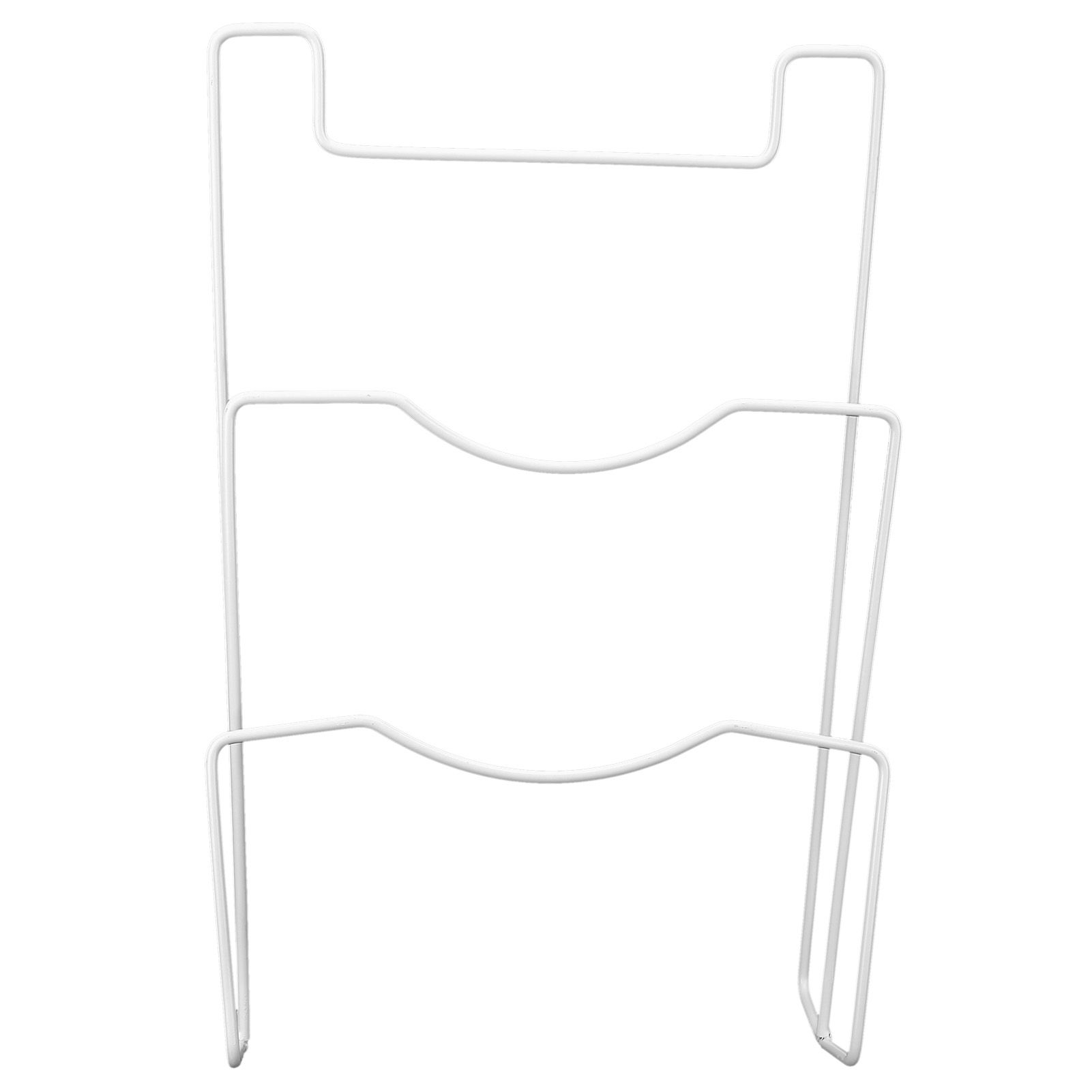 Wrought Iron Cabinet Door Mount Pot Lid Organizer Cutting Board Holder Kitchen Cookware Storage - Image 3