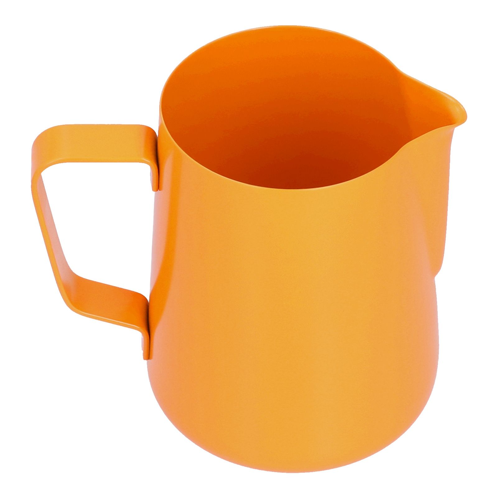 600ml Stainless Steel Frothing Pitcher Milk Coffee Frothing Jug with Pointed Spout for HomeOrange - Image 1