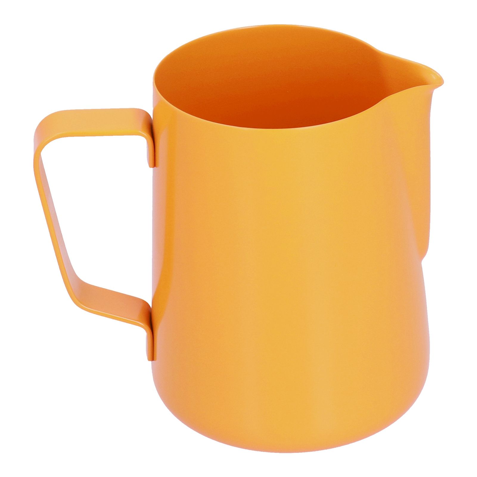 600ml Stainless Steel Frothing Pitcher Milk Coffee Frothing Jug with Pointed Spout for HomeOrange - Image 3