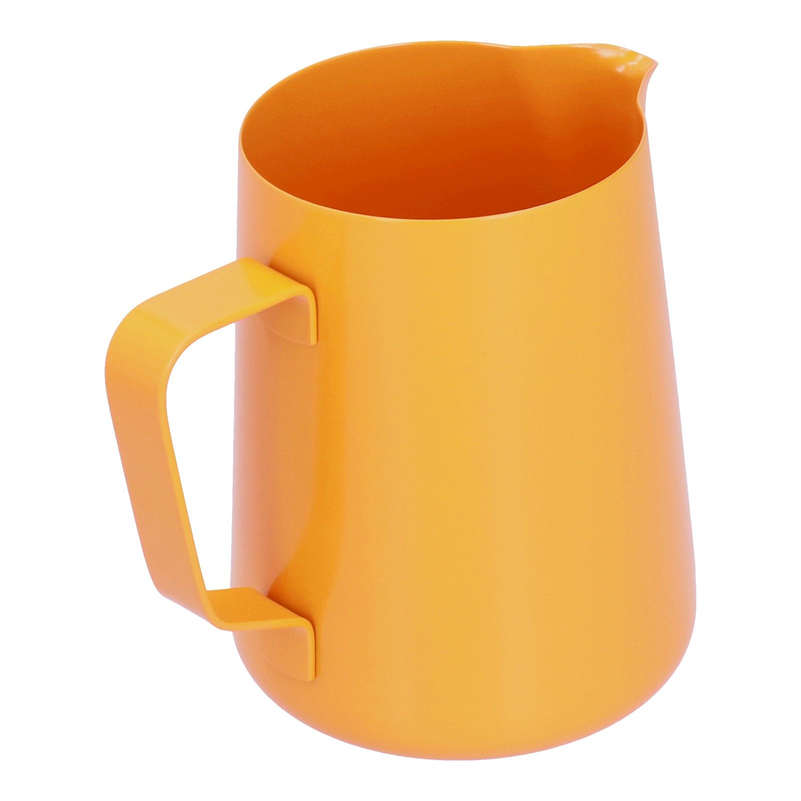 600ml Stainless Steel Frothing Pitcher Milk Coffee Frothing Jug with Pointed Spout for HomeOrange - Image 4