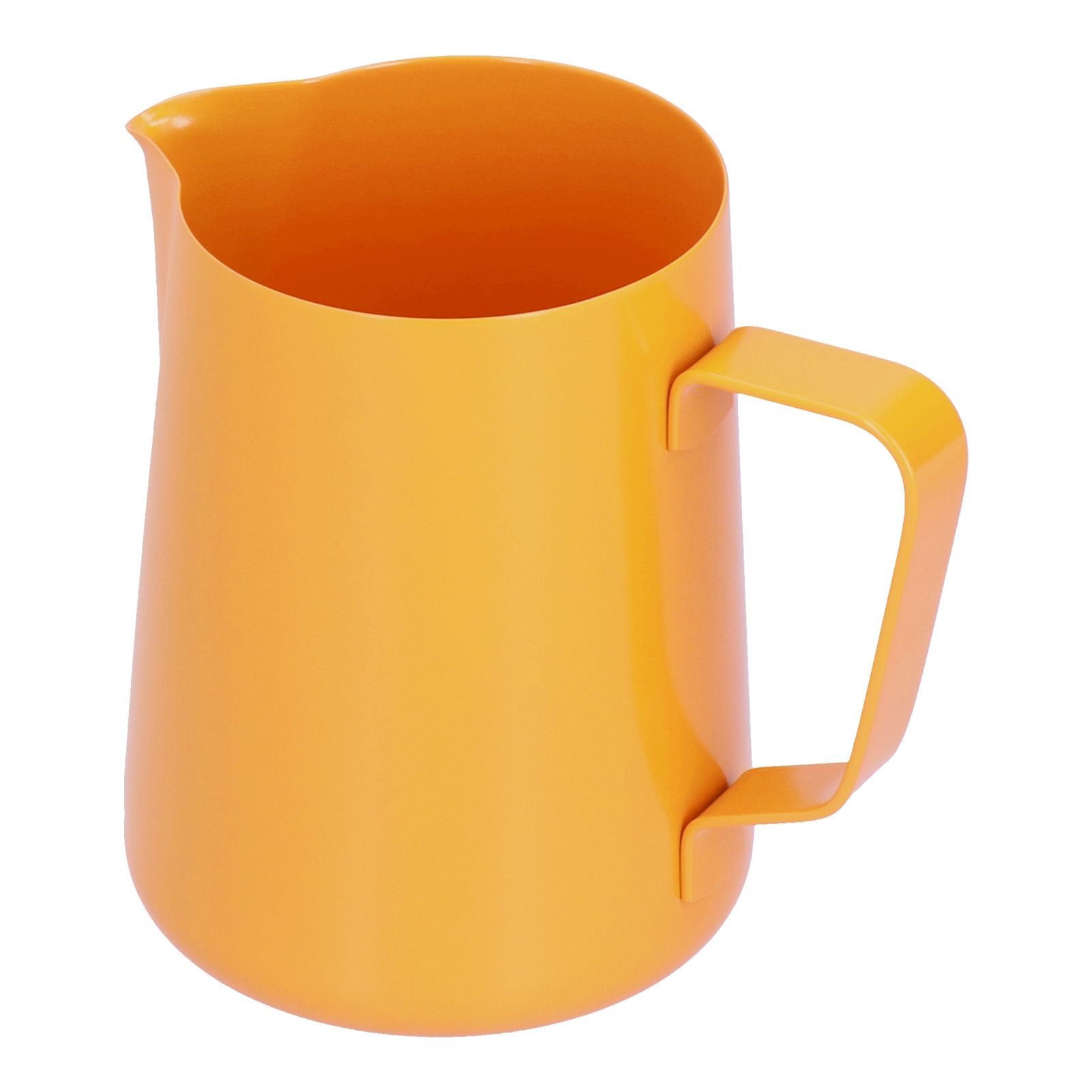 600ml Stainless Steel Frothing Pitcher Milk Coffee Frothing Jug with Pointed Spout for HomeOrange - Image 5