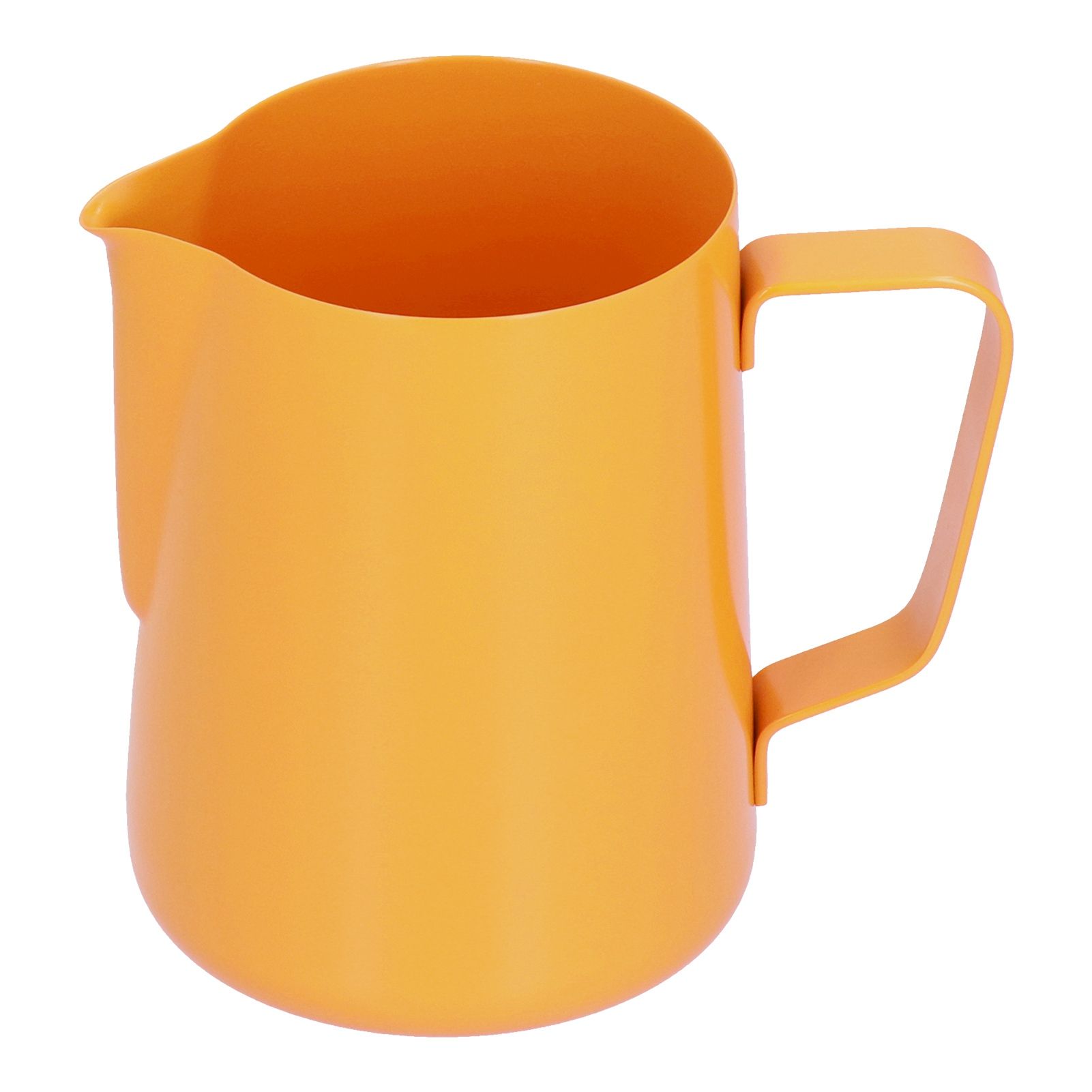 600ml Stainless Steel Frothing Pitcher Milk Coffee Frothing Jug with Pointed Spout for HomeOrange - Image 6