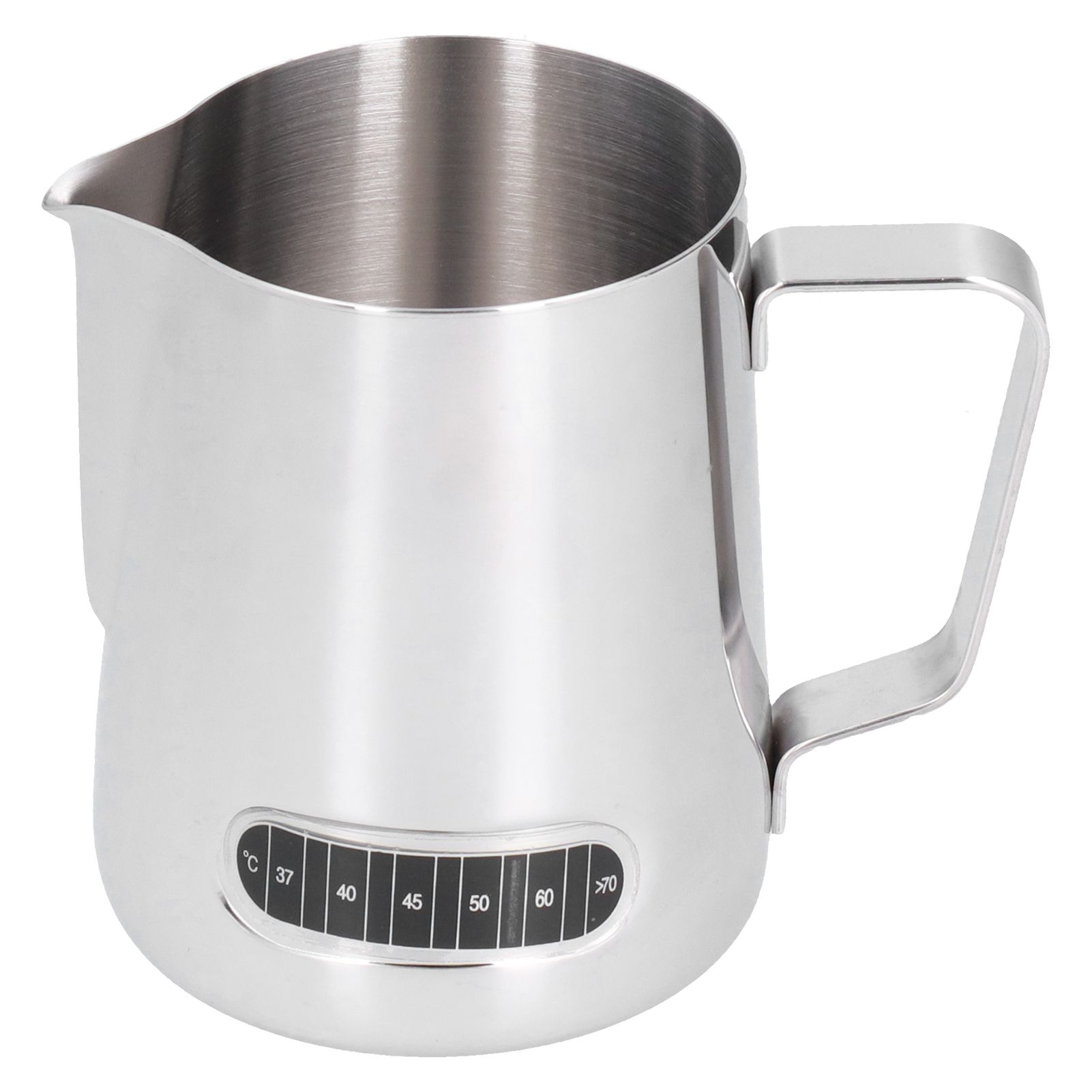 600ml Stainless Steel Frothing Cup Milk Coffee Frothing Pitcher with Thermometer Sticker - Image 1