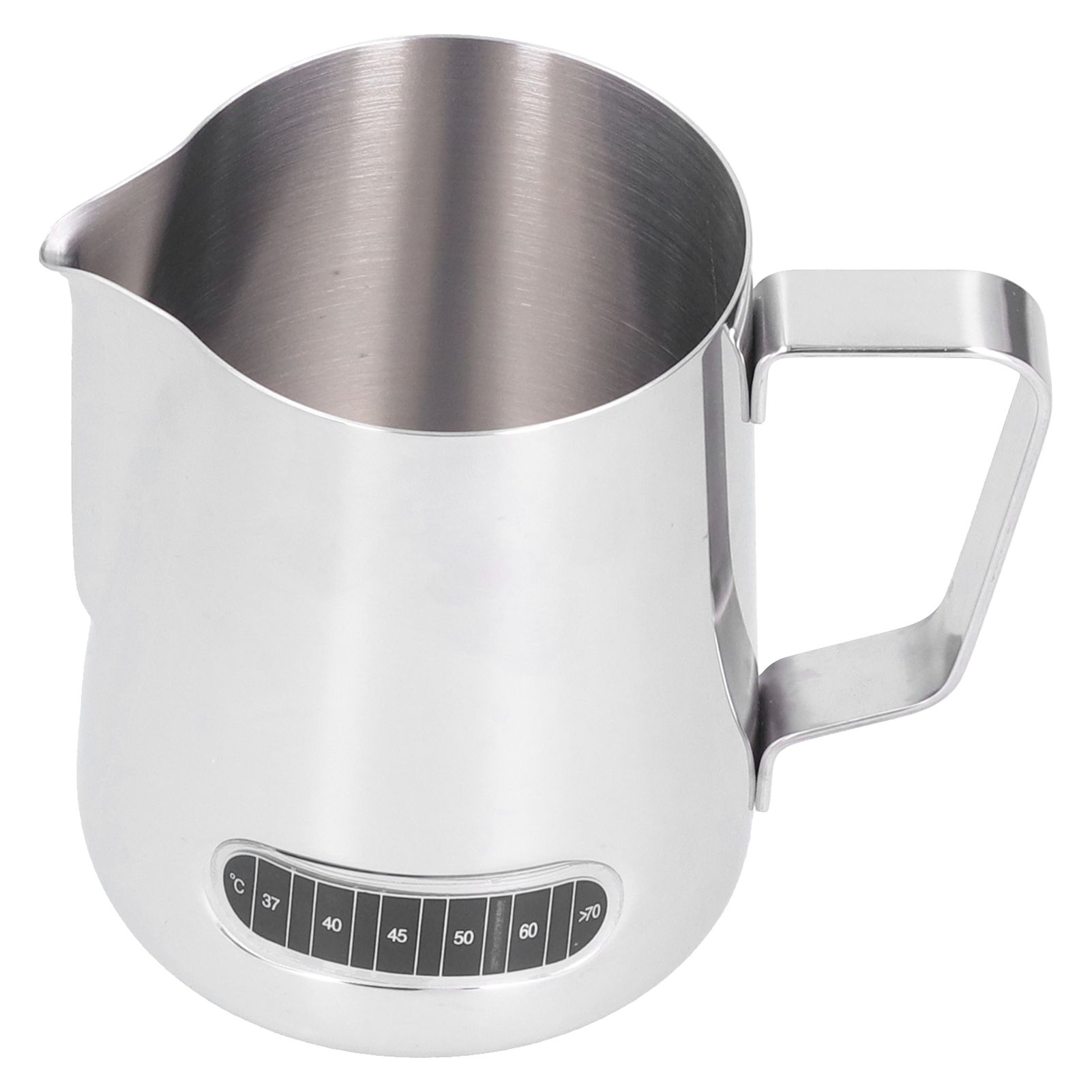 600ml Stainless Steel Frothing Cup Milk Coffee Frothing Pitcher with Thermometer Sticker - Image 2