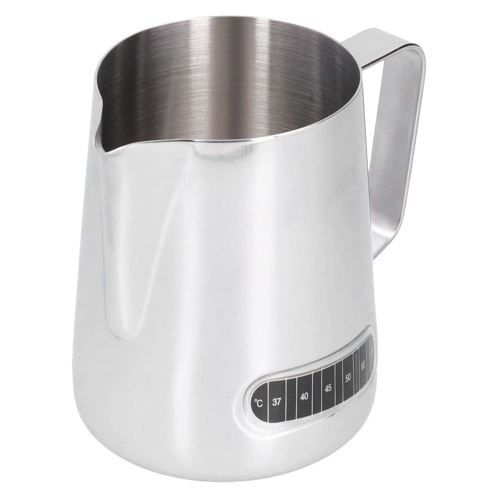 600ml Stainless Steel Frothing Cup Milk Coffee Frothing Pitcher with Thermometer Sticker - Image 3