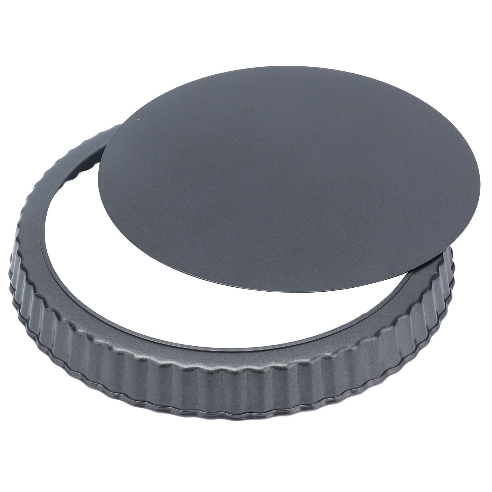9in Bakeware Carbon Steel Baking Pan with Movable Chassis and Wavy Edge Nonstick Black for Family Baking9in Movable Chassis Pie Pan - Image 5