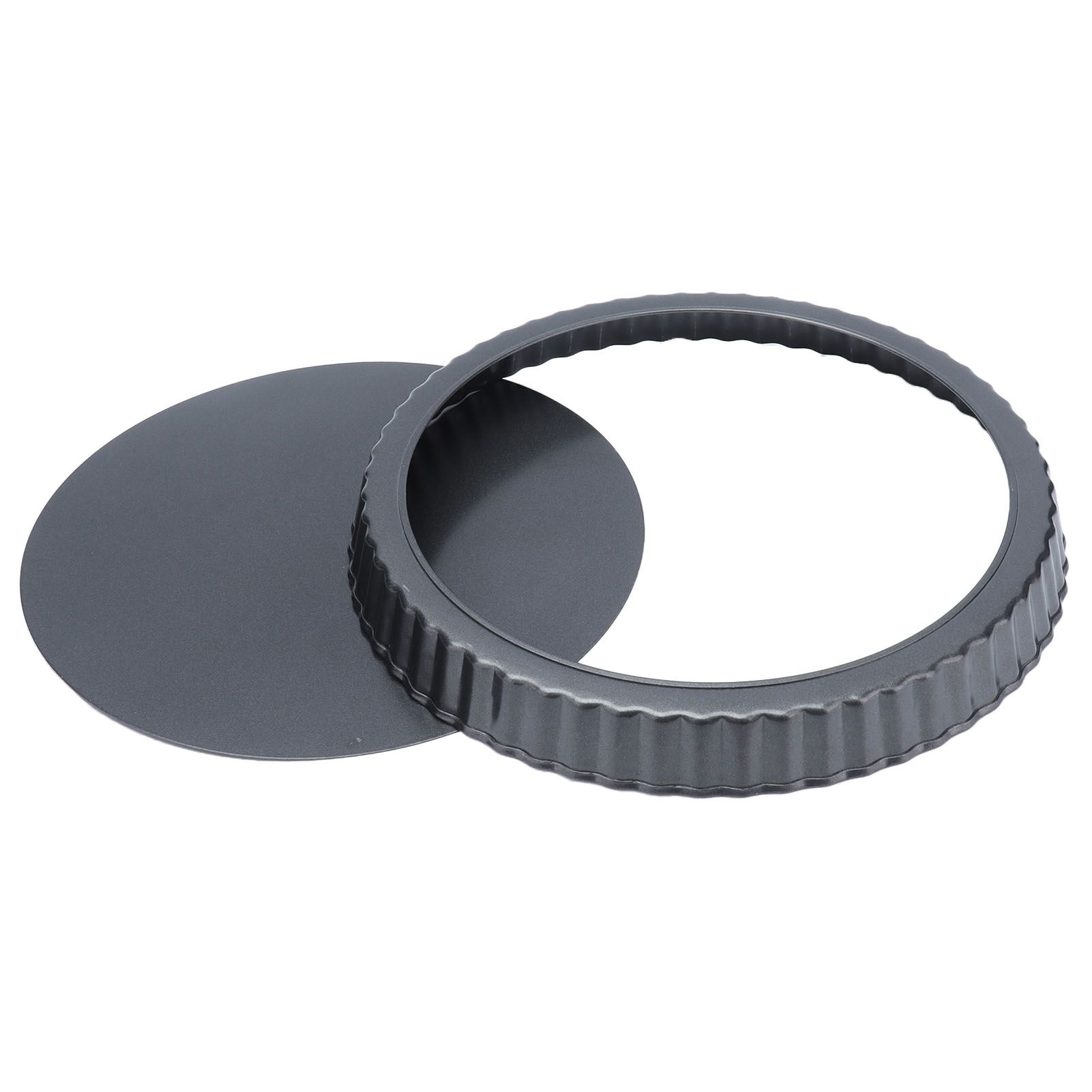 9in Bakeware Carbon Steel Baking Pan with Movable Chassis and Wavy Edge Nonstick Black for Family Baking9in Movable Chassis Pie Pan - Image 8