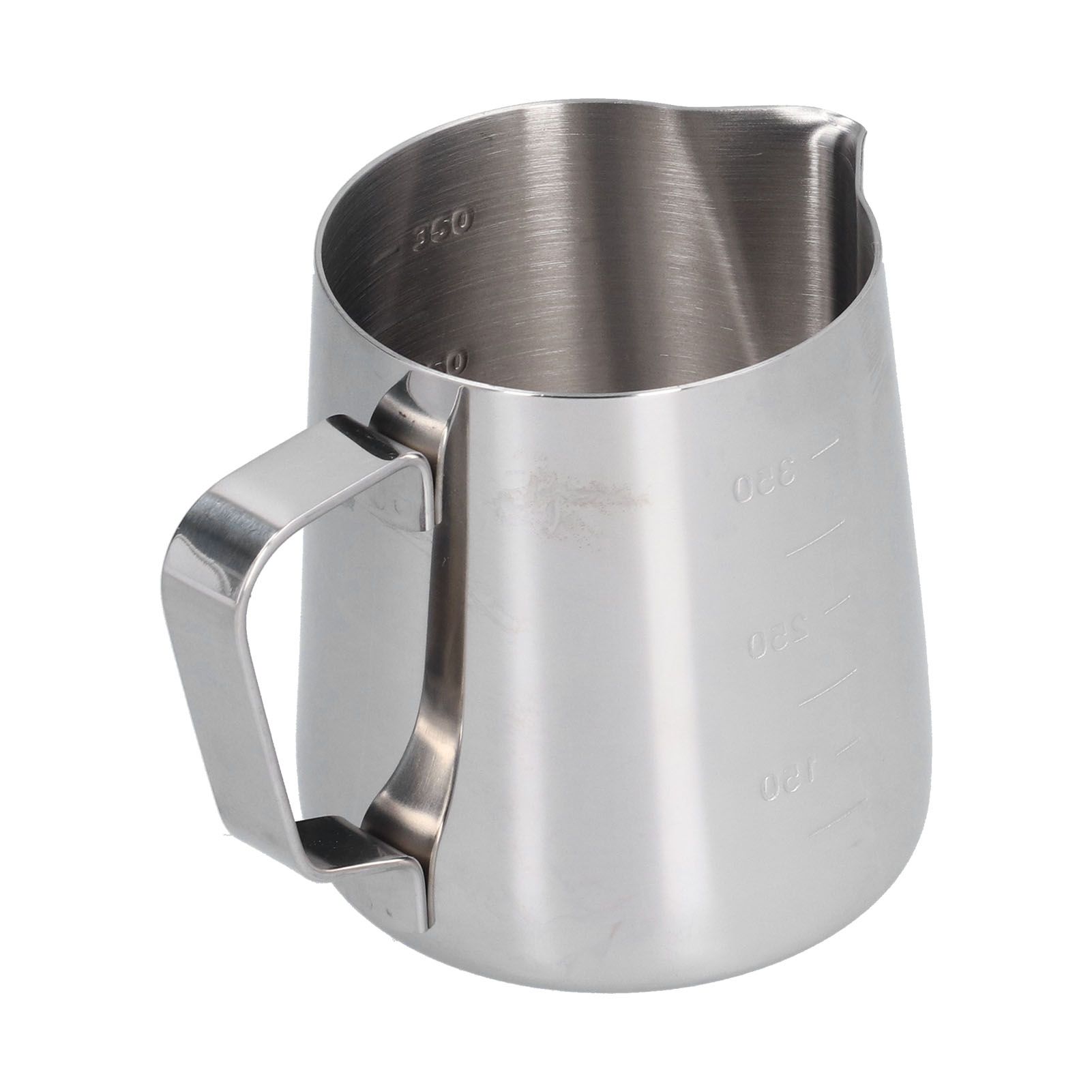 400ml Stainless Steel Frothing Cup Pointed Spout Coffee Art Pitcher Milk Steaming Jug with Scale - Image 2