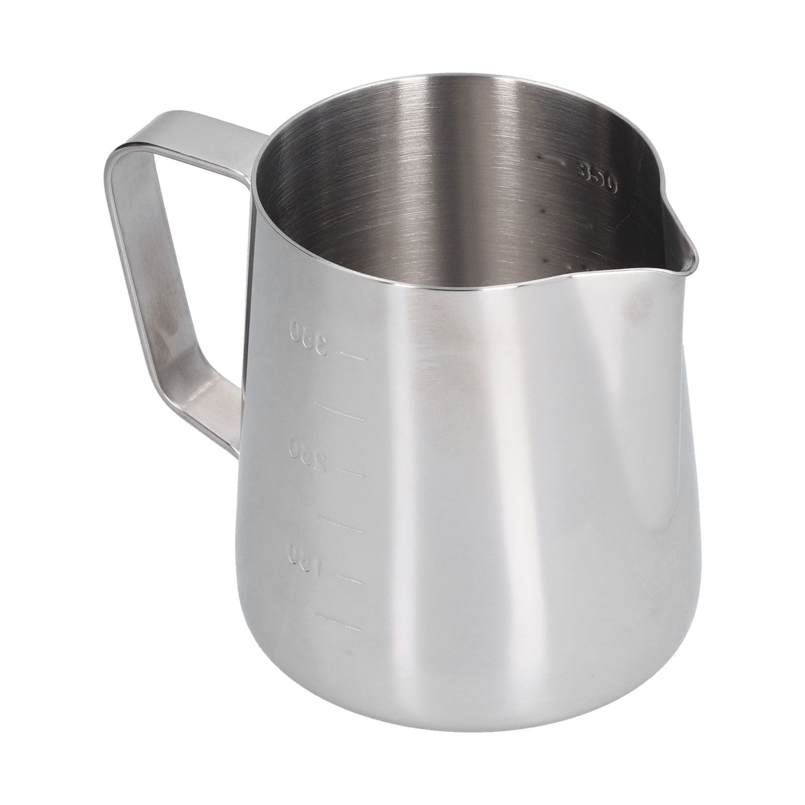 400ml Stainless Steel Frothing Cup Pointed Spout Coffee Art Pitcher Milk Steaming Jug with Scale - Image 4