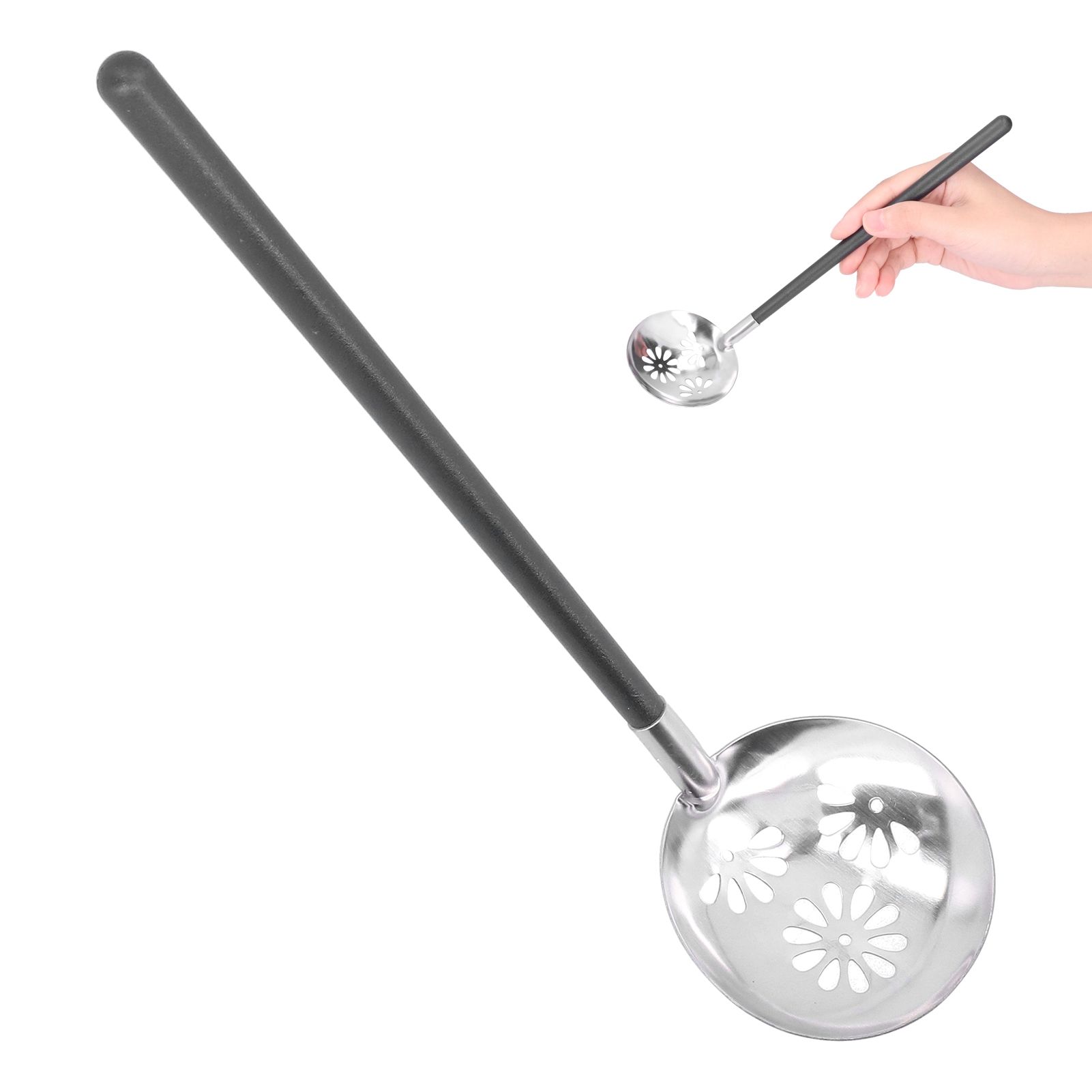 26CM Stainless Steel Round Spoon Hot Pot Ladle Dinnerware for Home Kitchen Restaurant HotelColander - Image 6