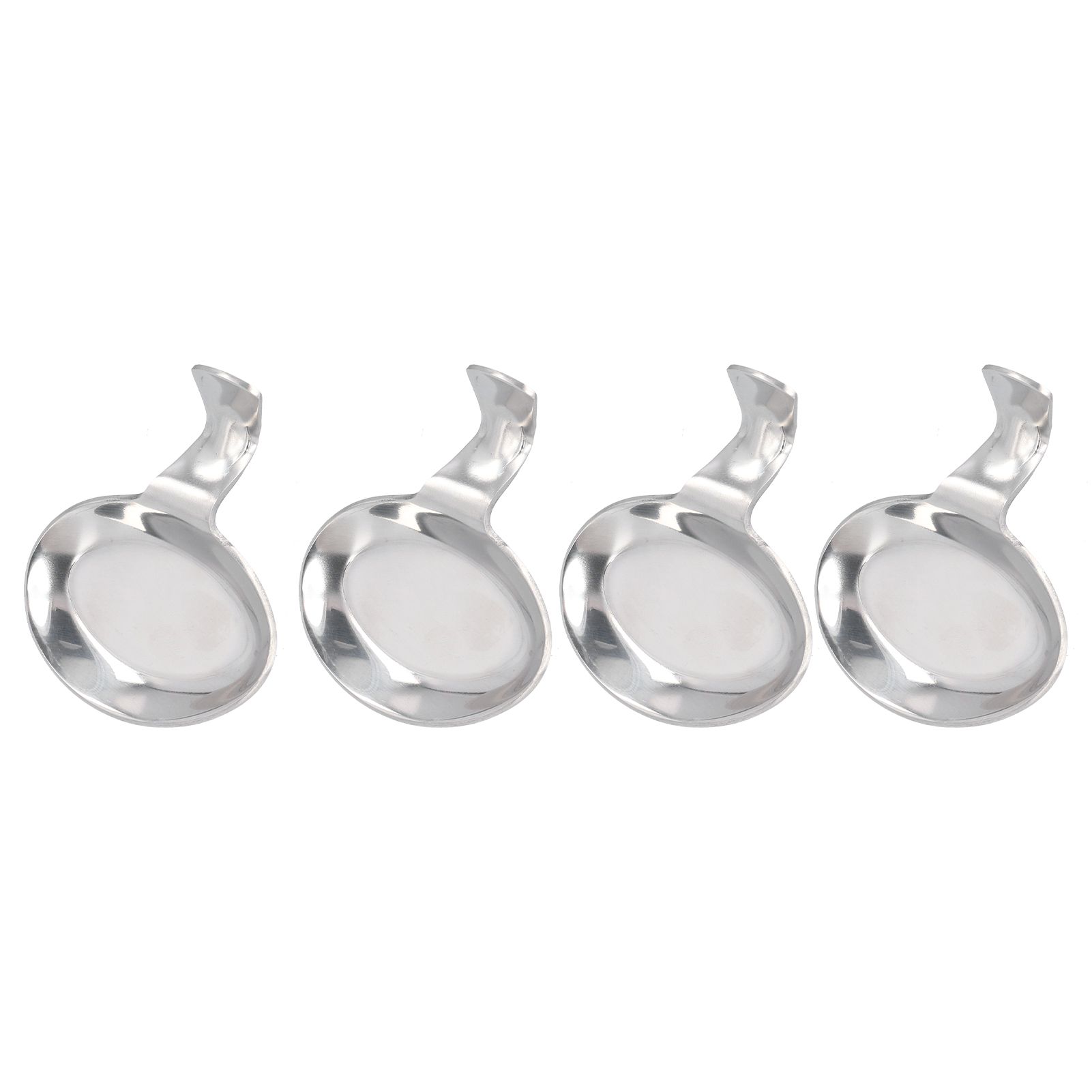 4Pcs Spoon Holder Stainless Steel 2 Purpose Compact Durable Chopsticks Rest Holder for Home Restaurants - Image 1