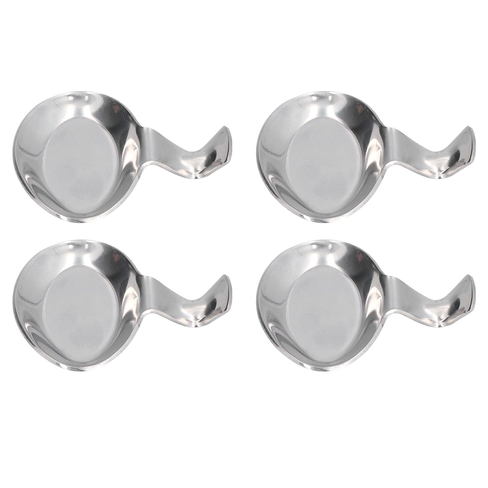 4Pcs Spoon Holder Stainless Steel 2 Purpose Compact Durable Chopsticks Rest Holder for Home Restaurants - Image 2