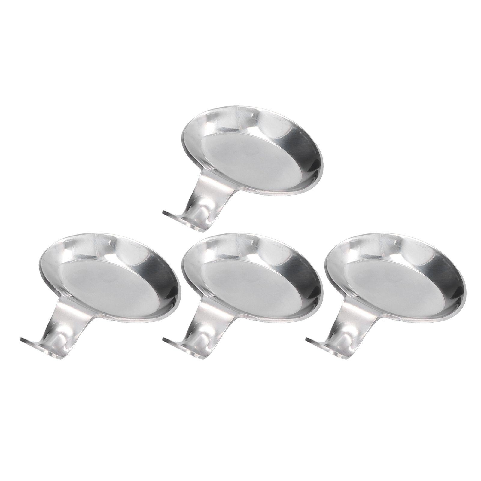 4Pcs Spoon Holder Stainless Steel 2 Purpose Compact Durable Chopsticks Rest Holder for Home Restaurants - Image 3