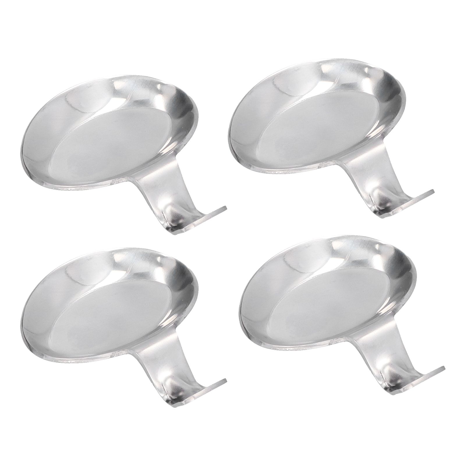 4Pcs Spoon Holder Stainless Steel 2 Purpose Compact Durable Chopsticks Rest Holder for Home Restaurants - Image 4