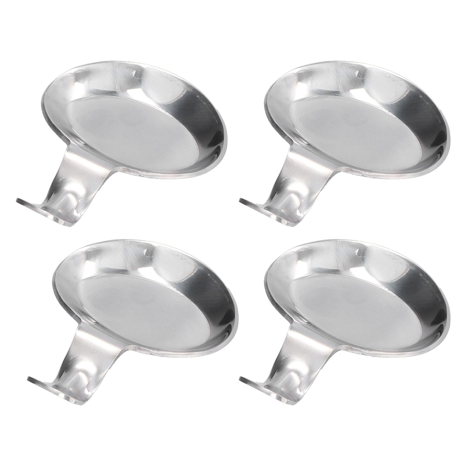 4Pcs Spoon Holder Stainless Steel 2 Purpose Compact Durable Chopsticks Rest Holder for Home Restaurants - Image 6