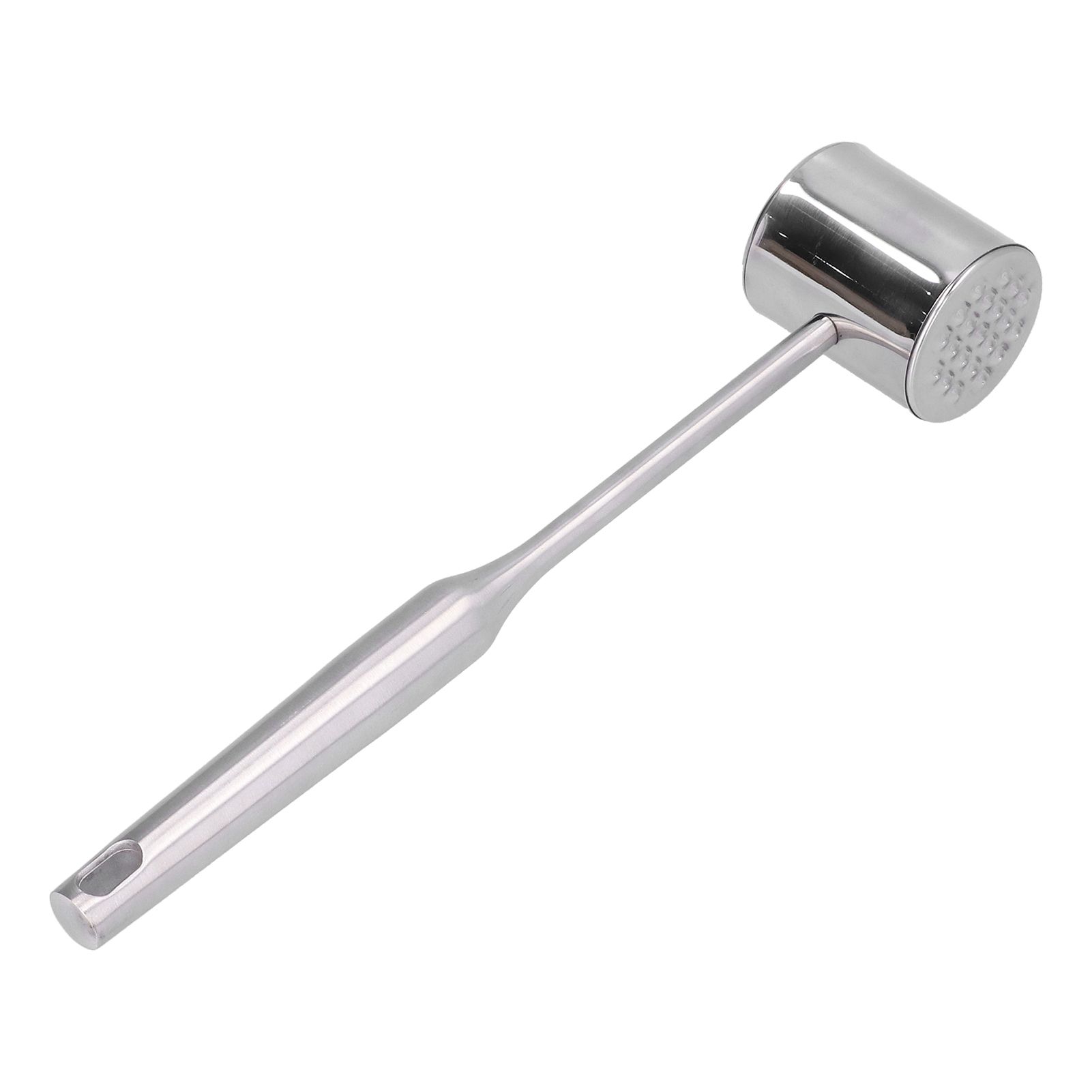 Meat Mallet Tenderizer Stainless Steel Hand Held Manual Anti Rust Steak Meat Pounder for Home Restaurants - Image 2