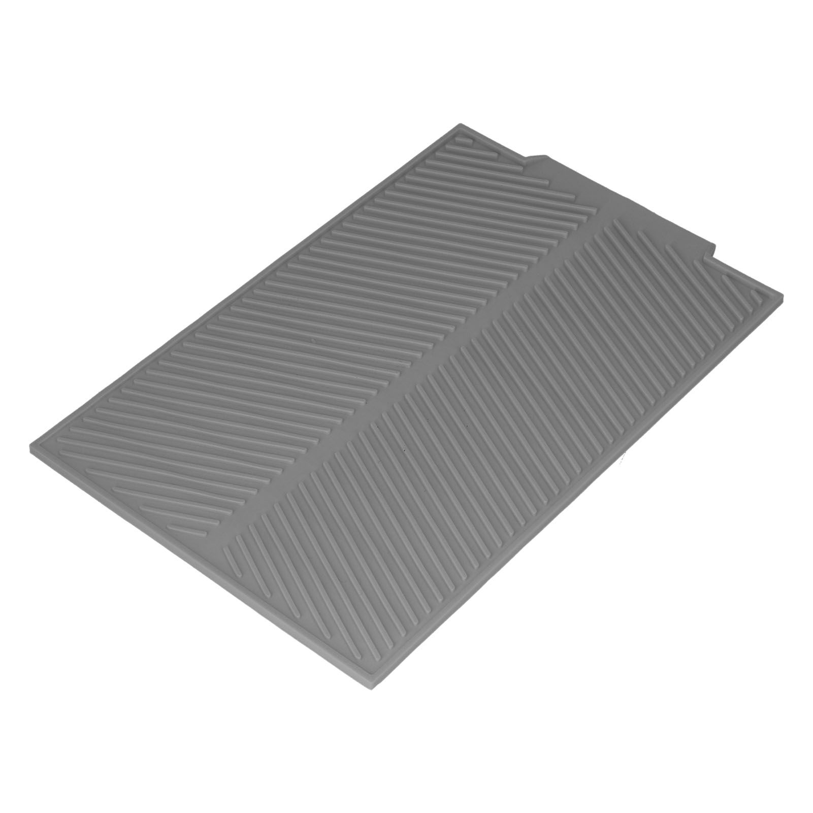 Drainable Heat Insulation Pad Silicone Table Placemat Pot Bowl Dish Mat Kitchen GadgetsGray - Image 1