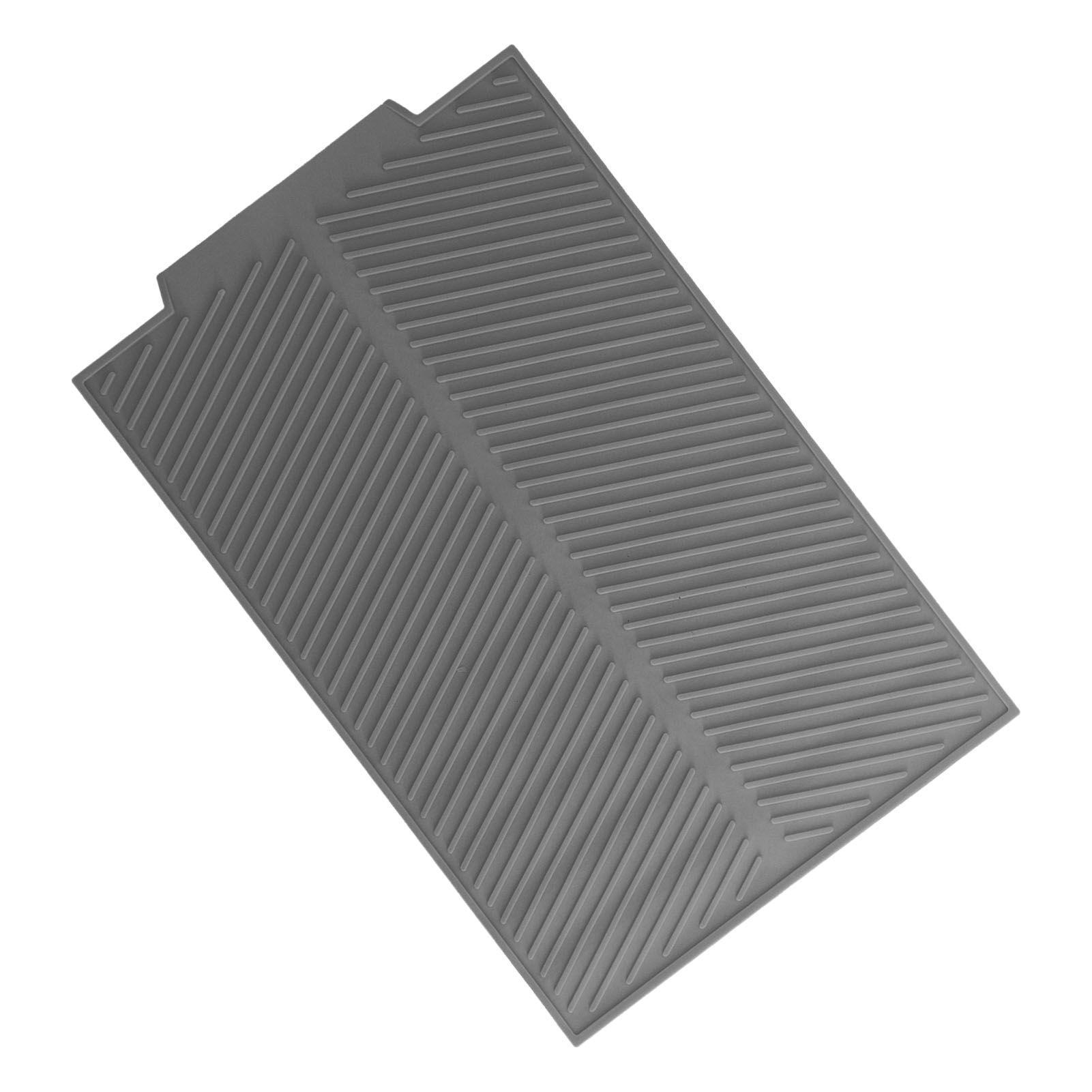 Drainable Heat Insulation Pad Silicone Table Placemat Pot Bowl Dish Mat Kitchen GadgetsGray - Image 4