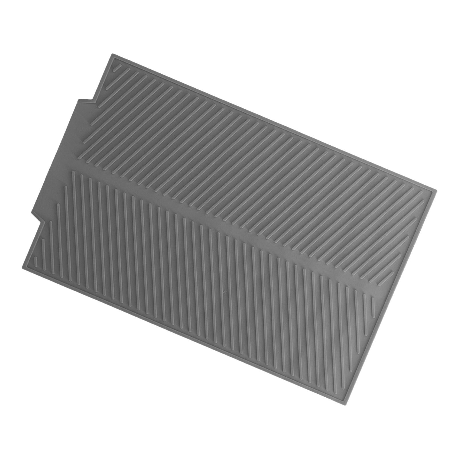 Drainable Heat Insulation Pad Silicone Table Placemat Pot Bowl Dish Mat Kitchen GadgetsGray - Image 5