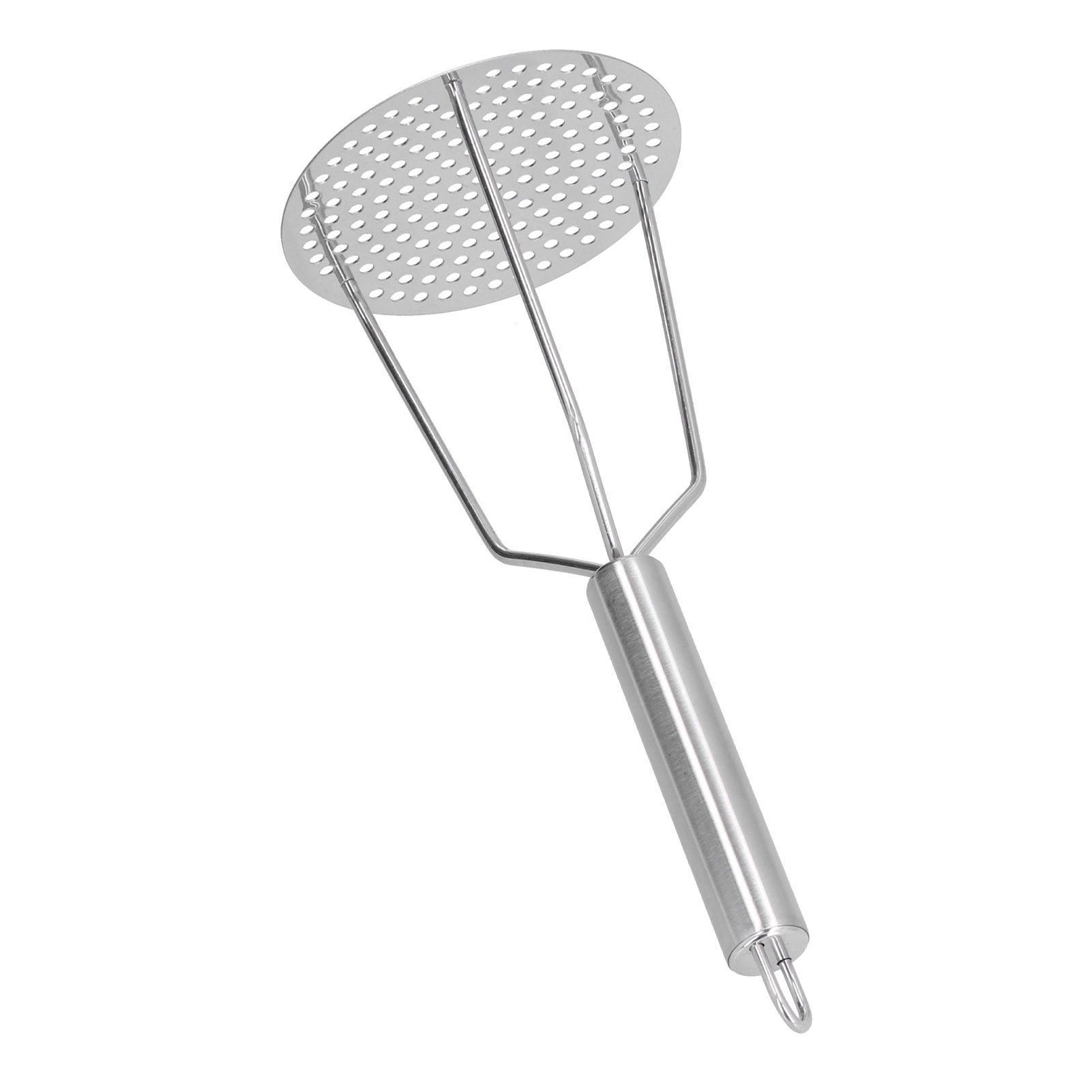 Potato Masher Stainless Steel Potato Masher Fruit and Meat Masher with Ergonomic Handle for Kitchen - Image 1
