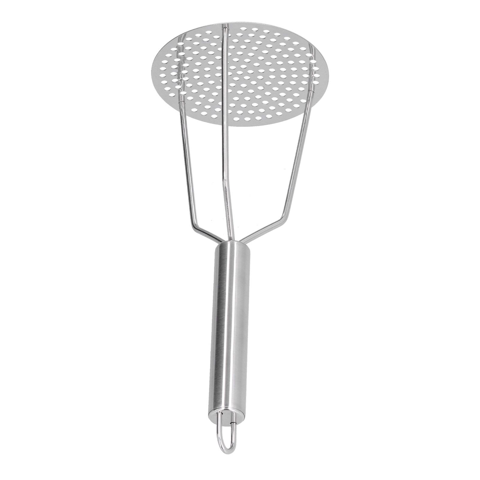 Potato Masher Stainless Steel Potato Masher Fruit and Meat Masher with Ergonomic Handle for Kitchen - Image 2