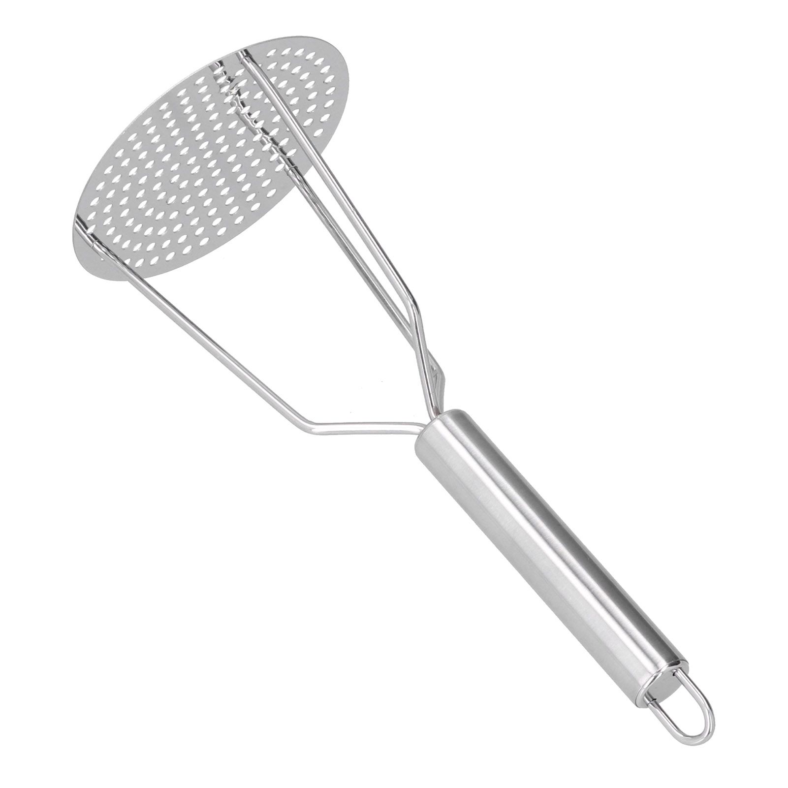 Potato Masher Stainless Steel Potato Masher Fruit and Meat Masher with Ergonomic Handle for Kitchen - Image 4