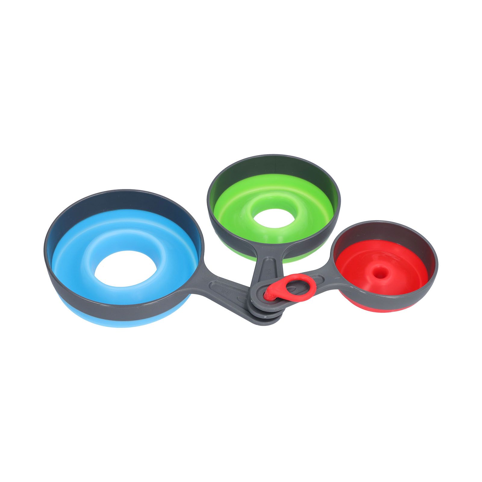 3Pcs Funnel Foldable Silicone and ABS Funnel Saving Space and Easy to Clean Durable for Kitchen - Image 3