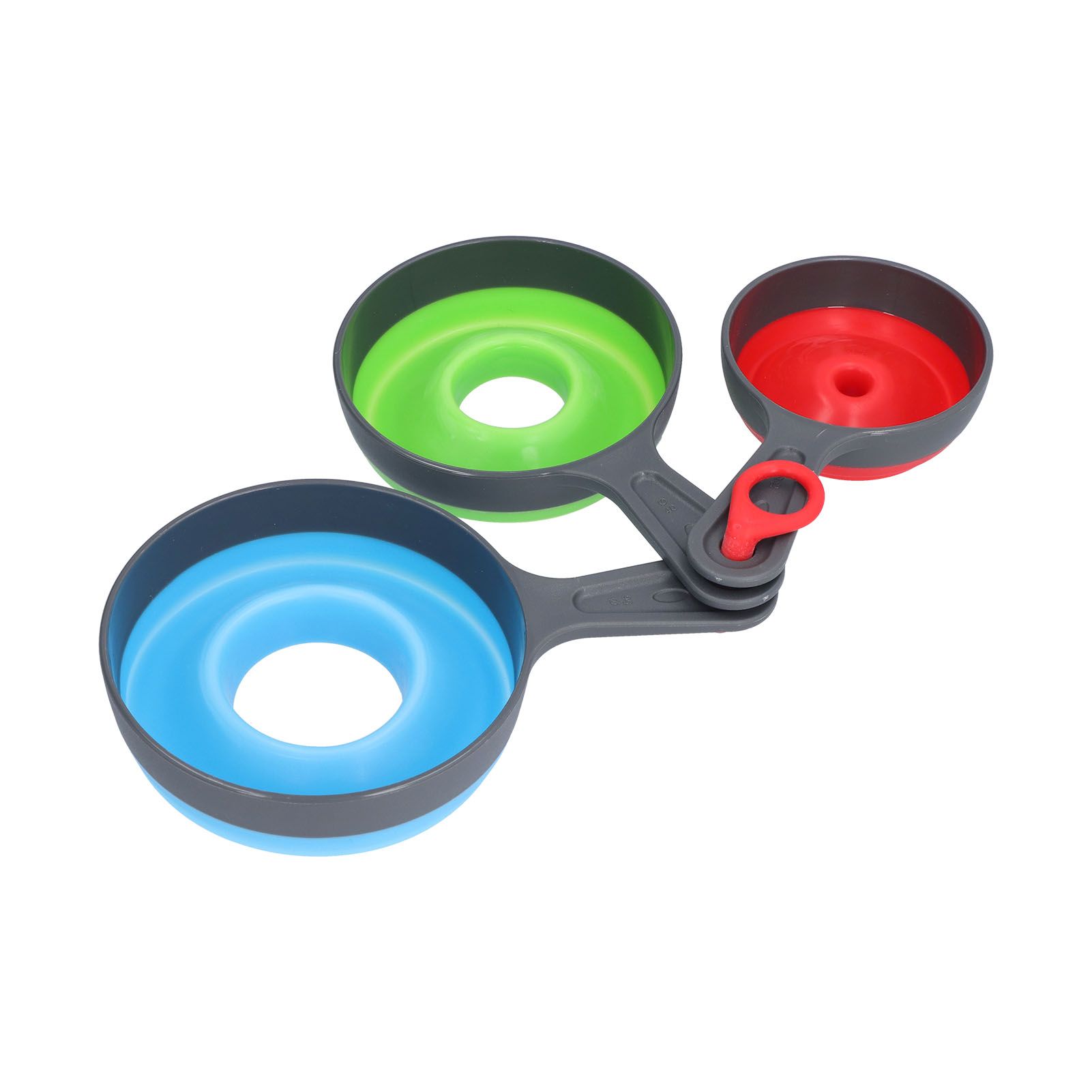 3Pcs Funnel Foldable Silicone and ABS Funnel Saving Space and Easy to Clean Durable for Kitchen - Image 4
