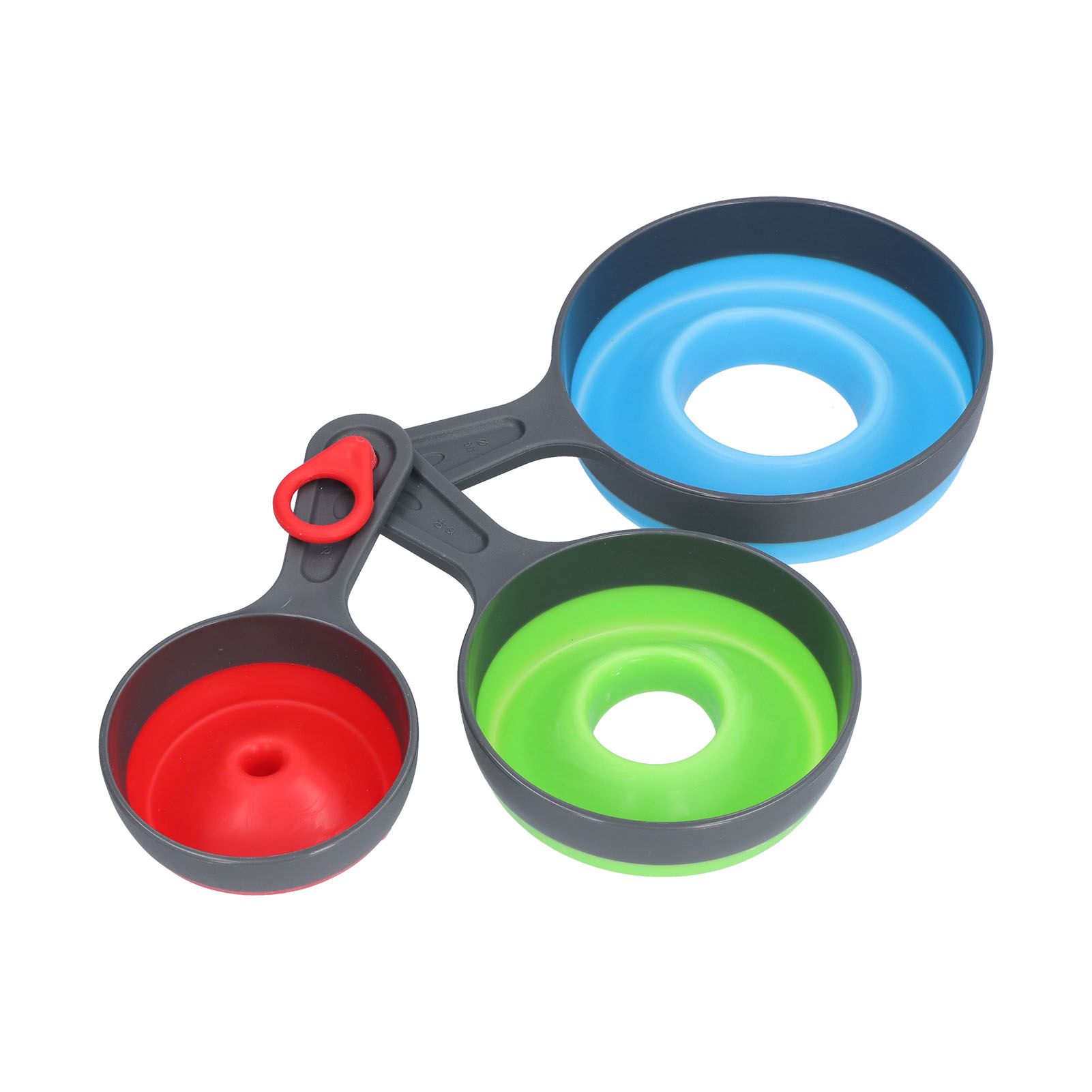 3Pcs Funnel Foldable Silicone and ABS Funnel Saving Space and Easy to Clean Durable for Kitchen - Image 5