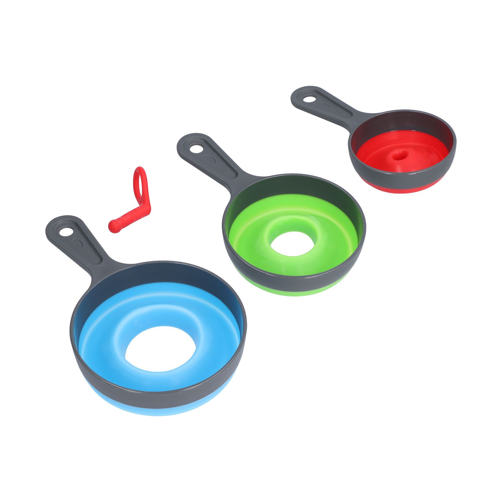3Pcs Funnel Foldable Silicone and ABS Funnel Saving Space and Easy to Clean Durable for Kitchen - Image 7