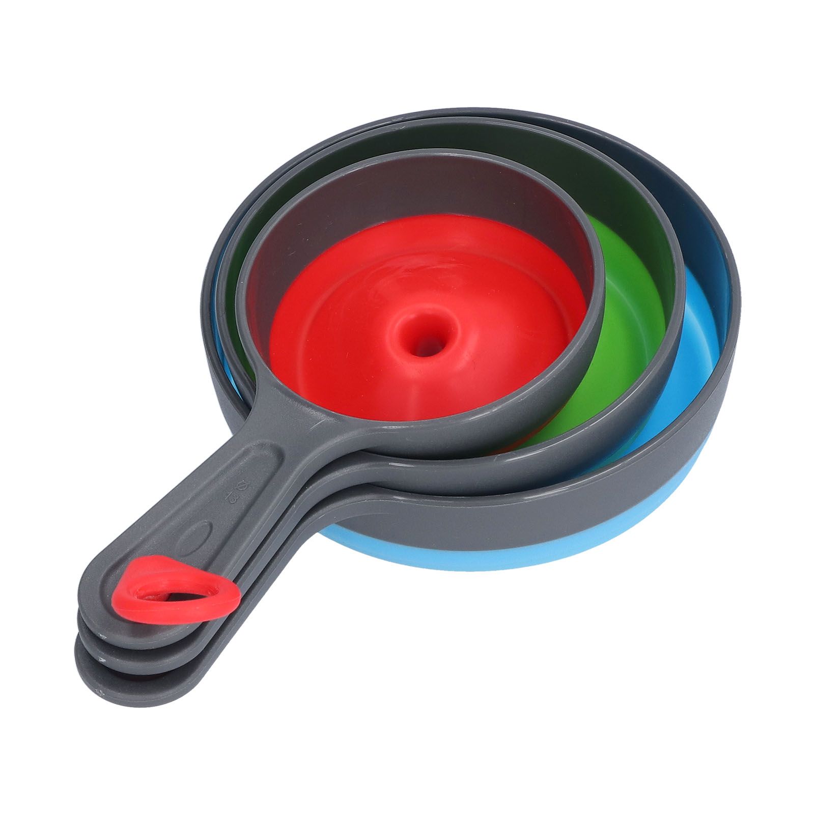 3Pcs Funnel Foldable Silicone and ABS Funnel Saving Space and Easy to Clean Durable for Kitchen - Image 8
