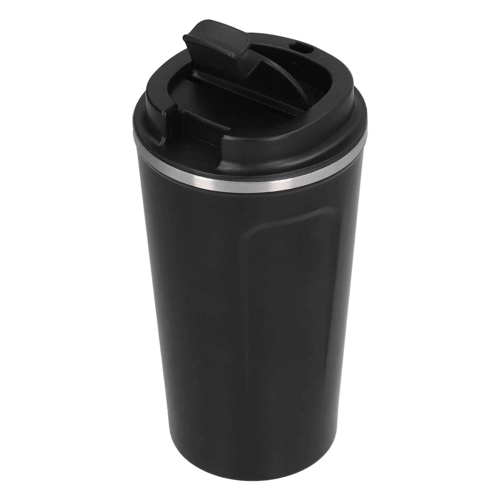 510ml Coffee Cup Double Wall Stainless Steel Insulated Coffee Mug Portable Vacuum Cup for Car Travel Black - Image 3