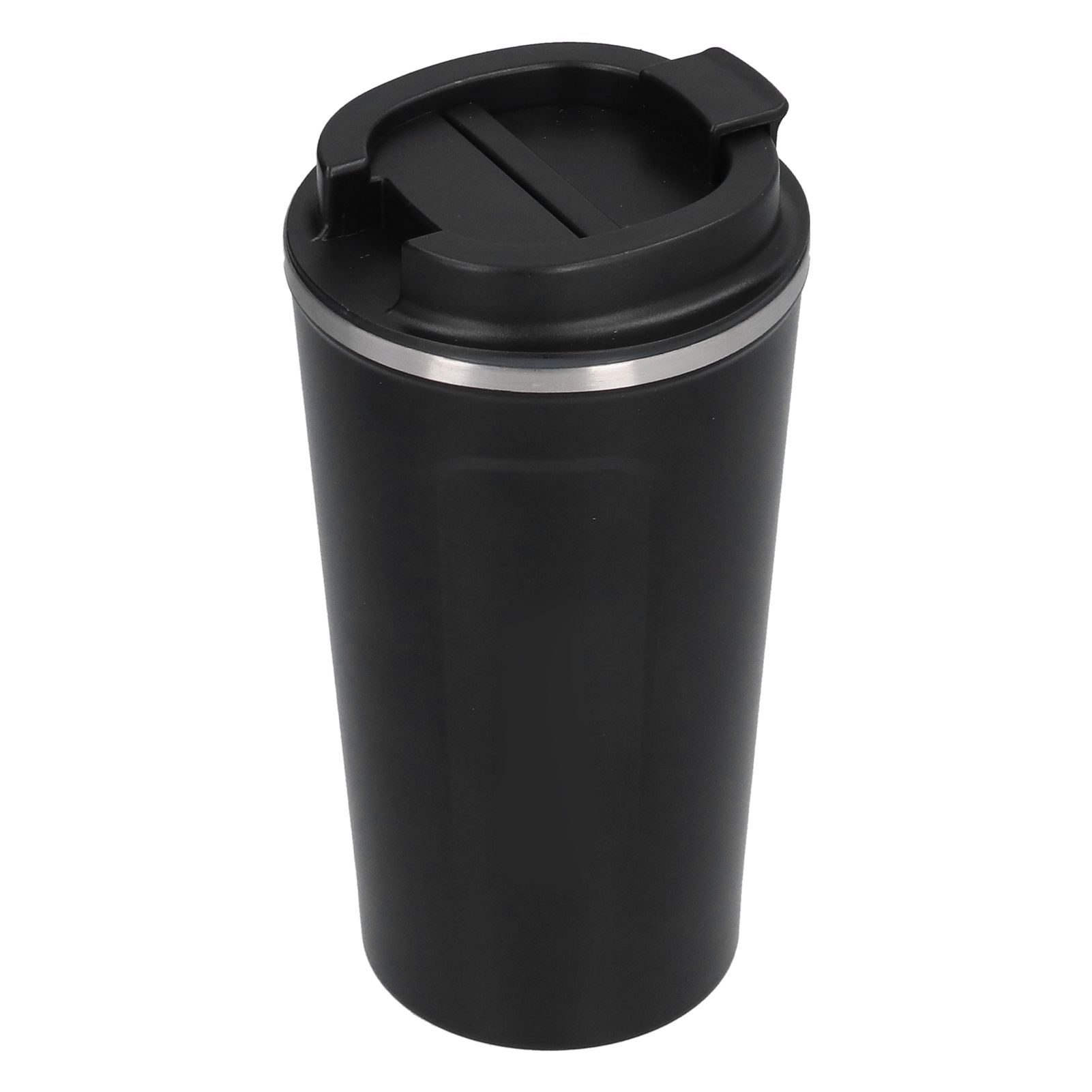 510ml Coffee Cup Double Wall Stainless Steel Insulated Coffee Mug Portable Vacuum Cup for Car Travel Black - Image 4