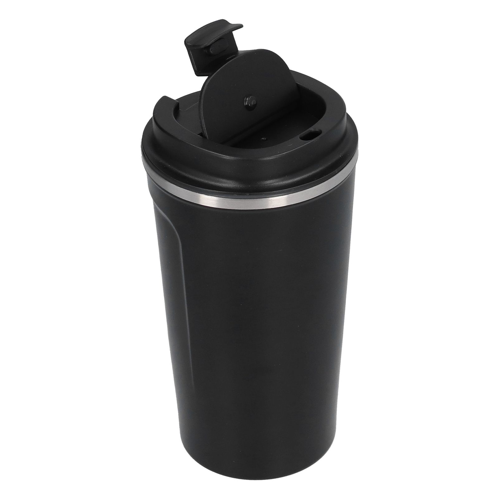 510ml Coffee Cup Double Wall Stainless Steel Insulated Coffee Mug Portable Vacuum Cup for Car Travel Black - Image 5