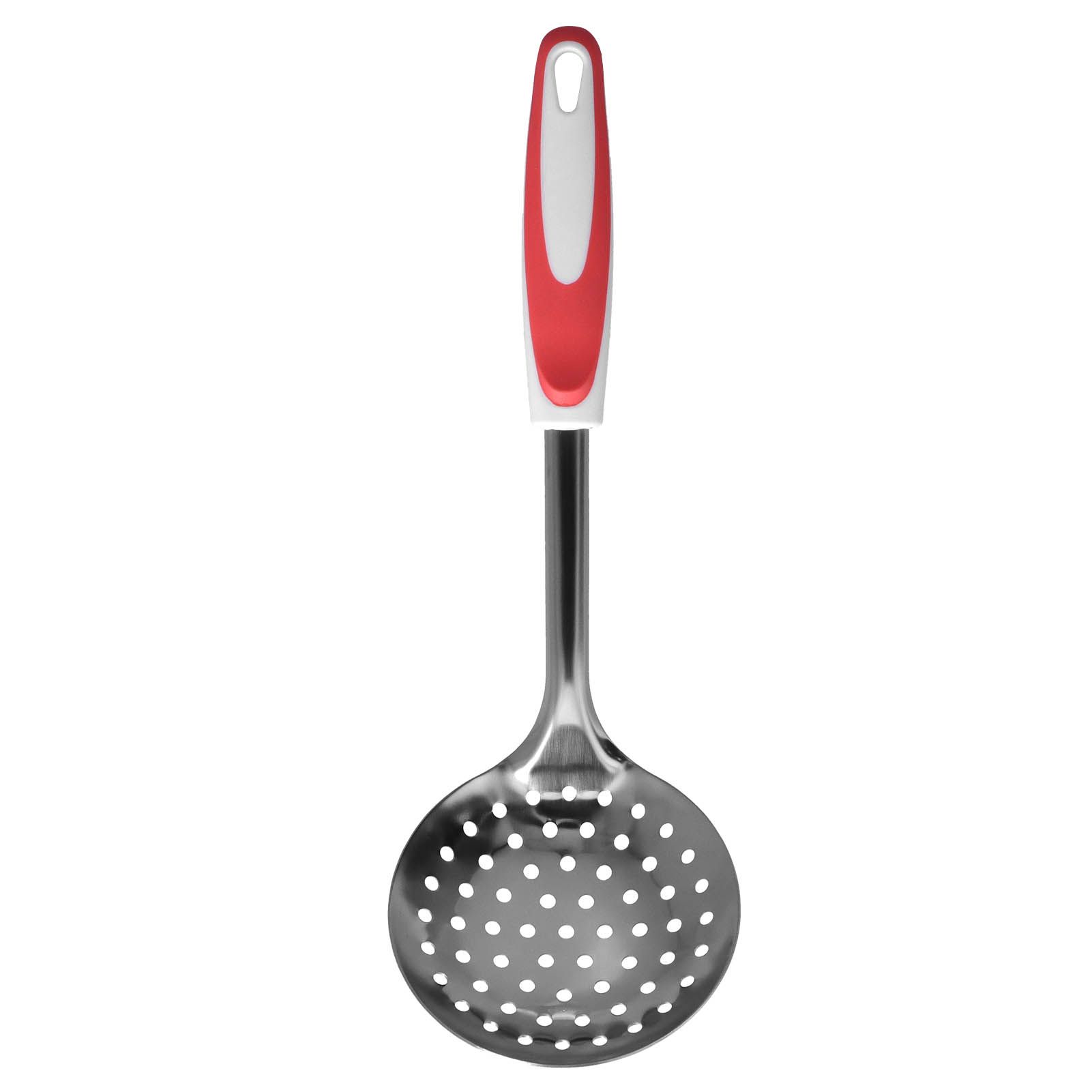 Thickened Colander Spoon Hand Polished Soup Hot Pot Spoon Non Slip Stainless Steel Kitchen Strainer Scoop - Image 1
