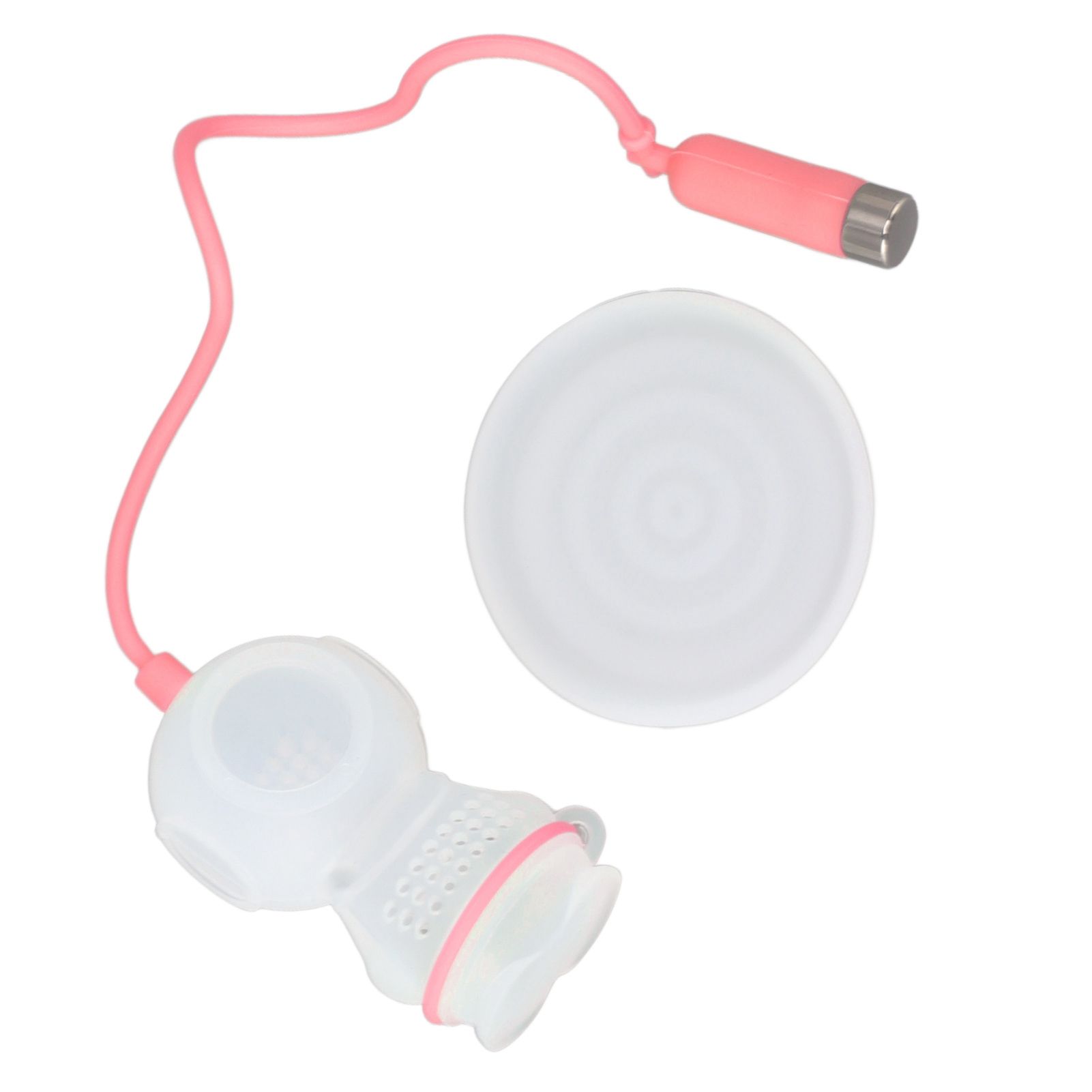 Silicone Tea Infuser Cute Diver Shape Loose Tea Leaf Filter Tea Diffuser Strainer with Chain and Drip Tray for Home Pink - Image 8
