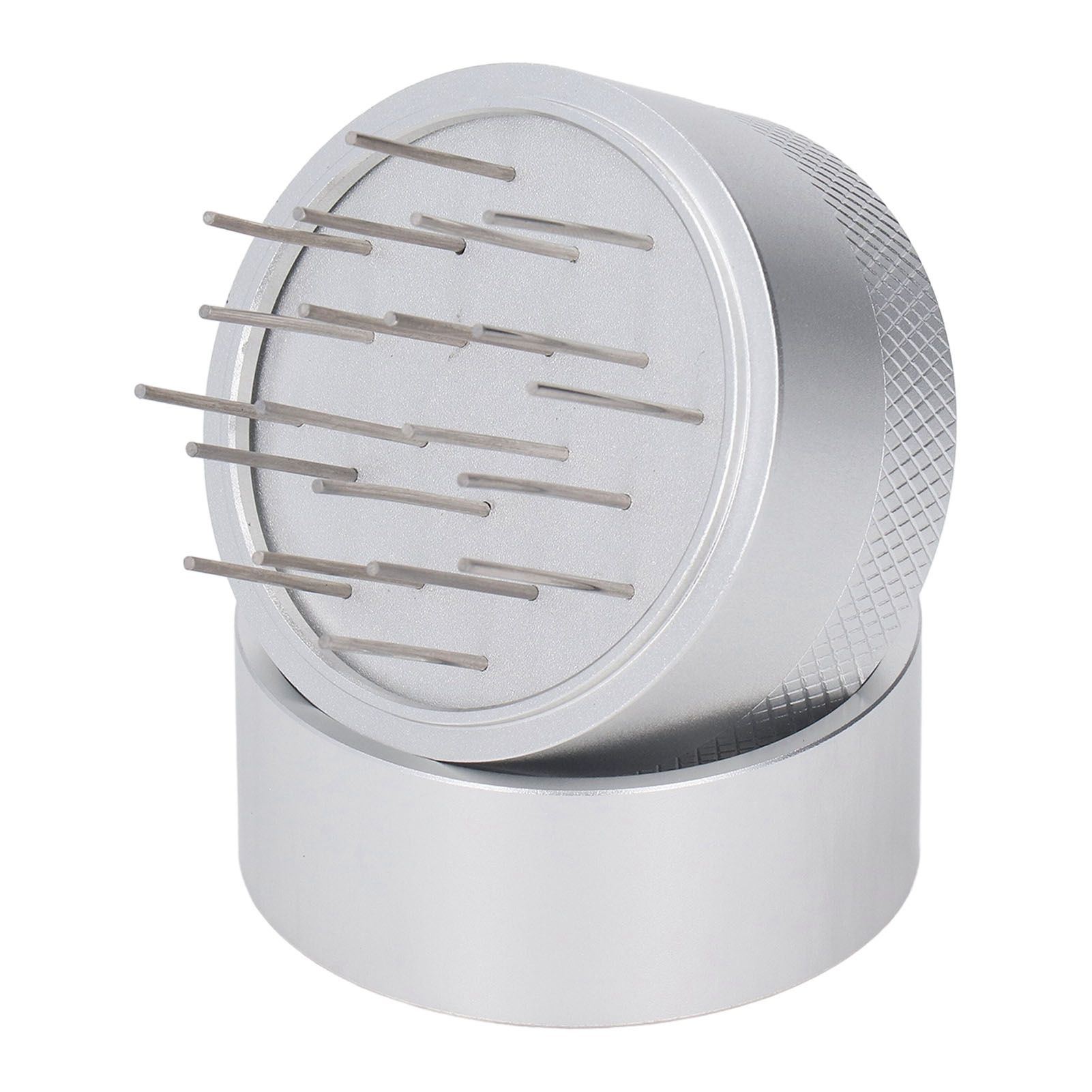 Coffee Needle Distributor with Base Effective Dispersion Rust Resistant Stainless Steel Hand Coffee Stirrer Silver 58mm/2.3in - Image 3