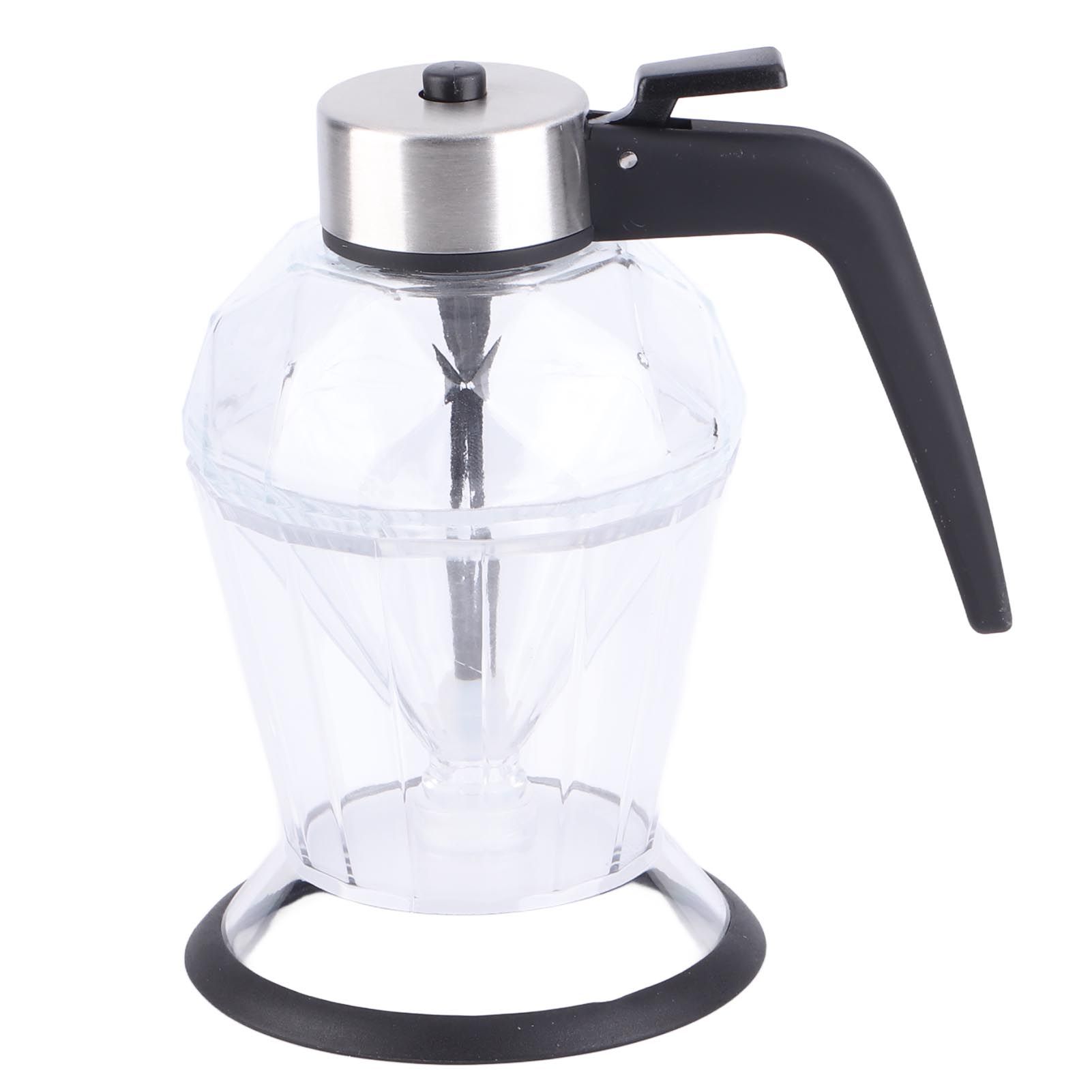 Diamond Honey Bottle Press Type Transparent Glass 200ml Handheld Oil Dispenser for Soy Sauce - Image 1