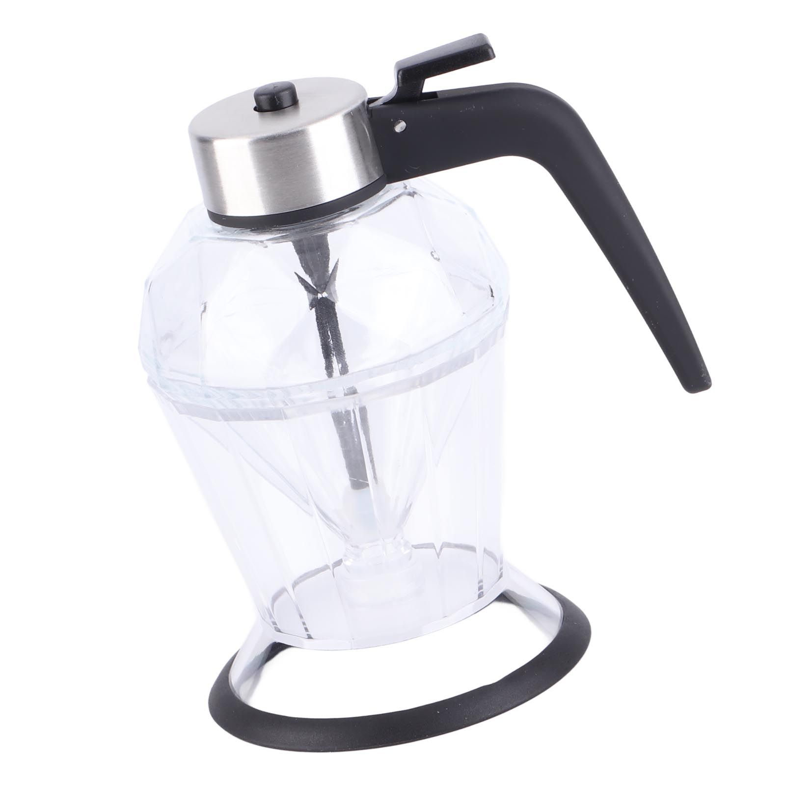 Diamond Honey Bottle Press Type Transparent Glass 200ml Handheld Oil Dispenser for Soy Sauce - Image 2