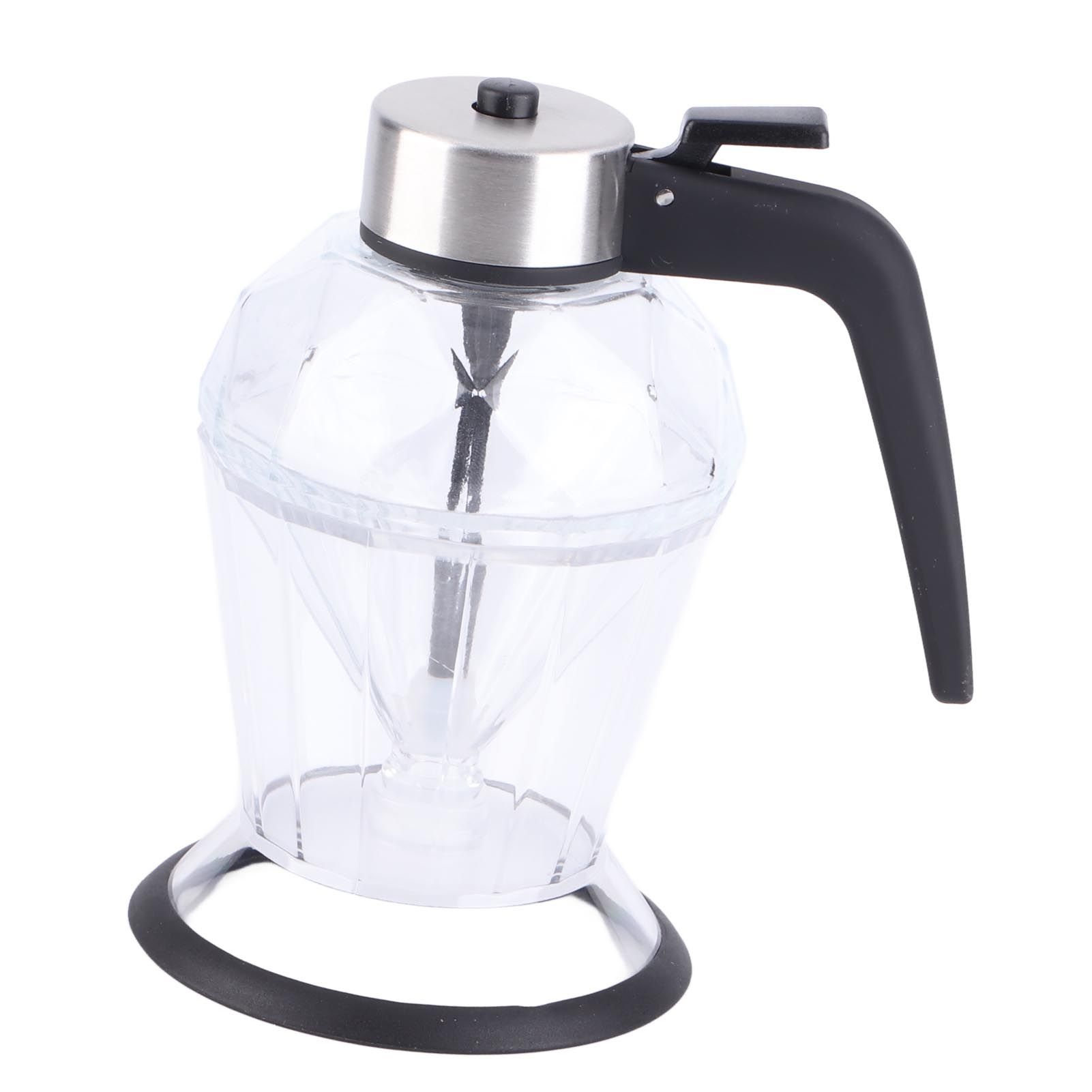 Diamond Honey Bottle Press Type Transparent Glass 200ml Handheld Oil Dispenser for Soy Sauce - Image 3