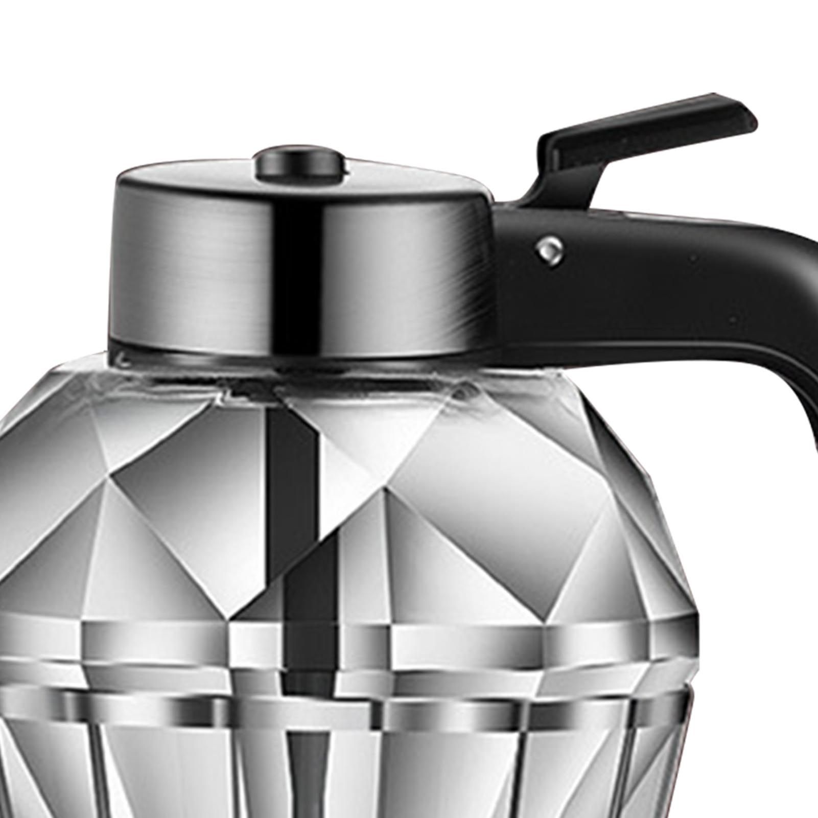 Diamond Honey Bottle Press Type Transparent Glass 200ml Handheld Oil Dispenser for Soy Sauce - Image 7