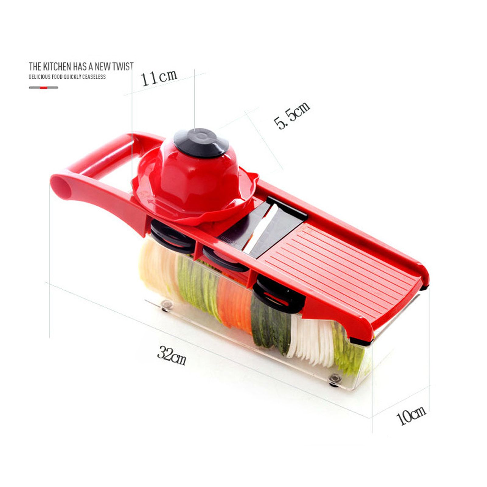 6 in 1 Vegetable Slicers Kitchen Multifunctional Food Potato Veggie Chopper Dicer Cutter with Peeler - Image 7