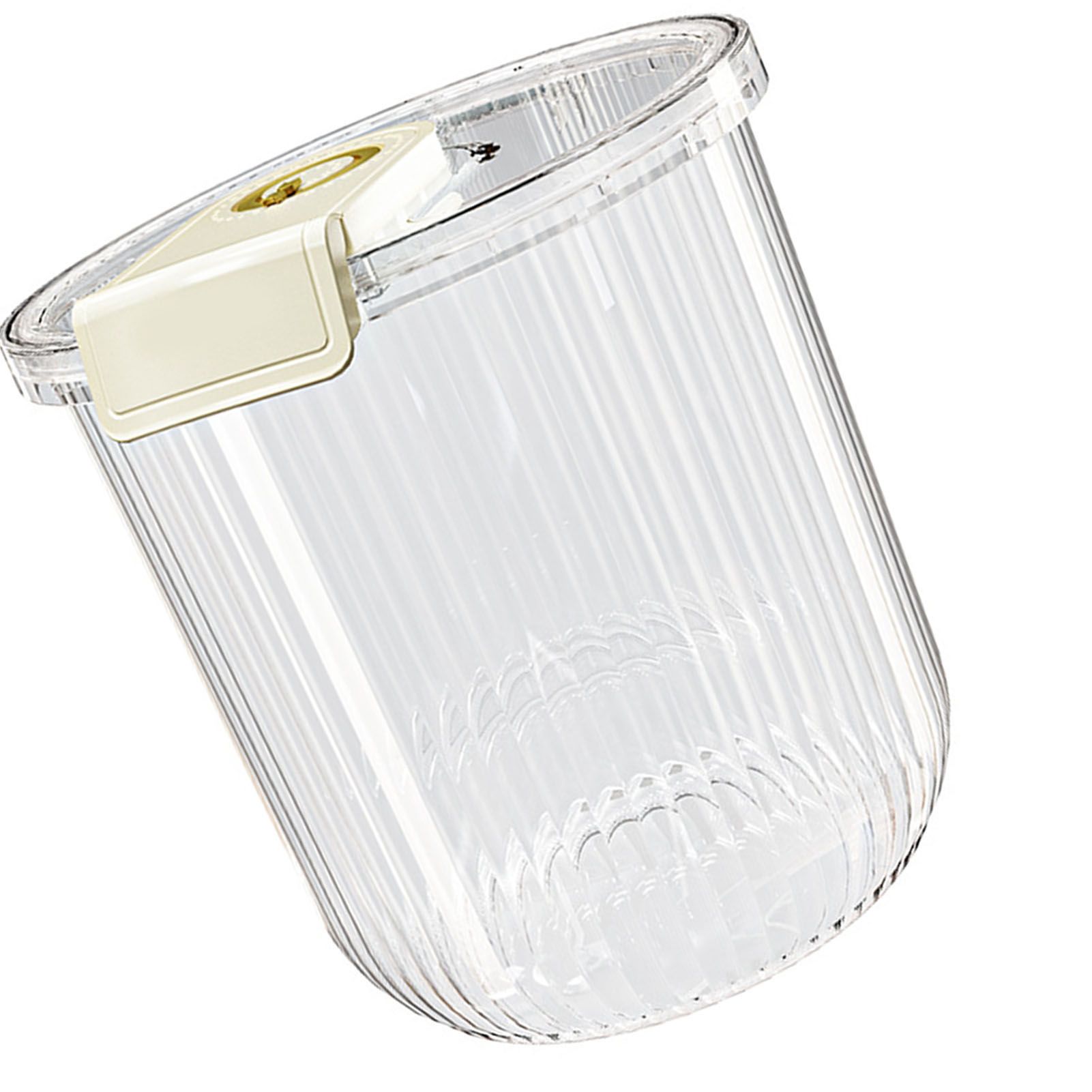 Rice Container Clear Rice Storage Bin Airtight Rice Bucket for Dry Food Grain Flour Soybean Kitchen Pantry Countertop 11kg 27.5x31x20cm / 10.8x12.2x7.9in - Image 2