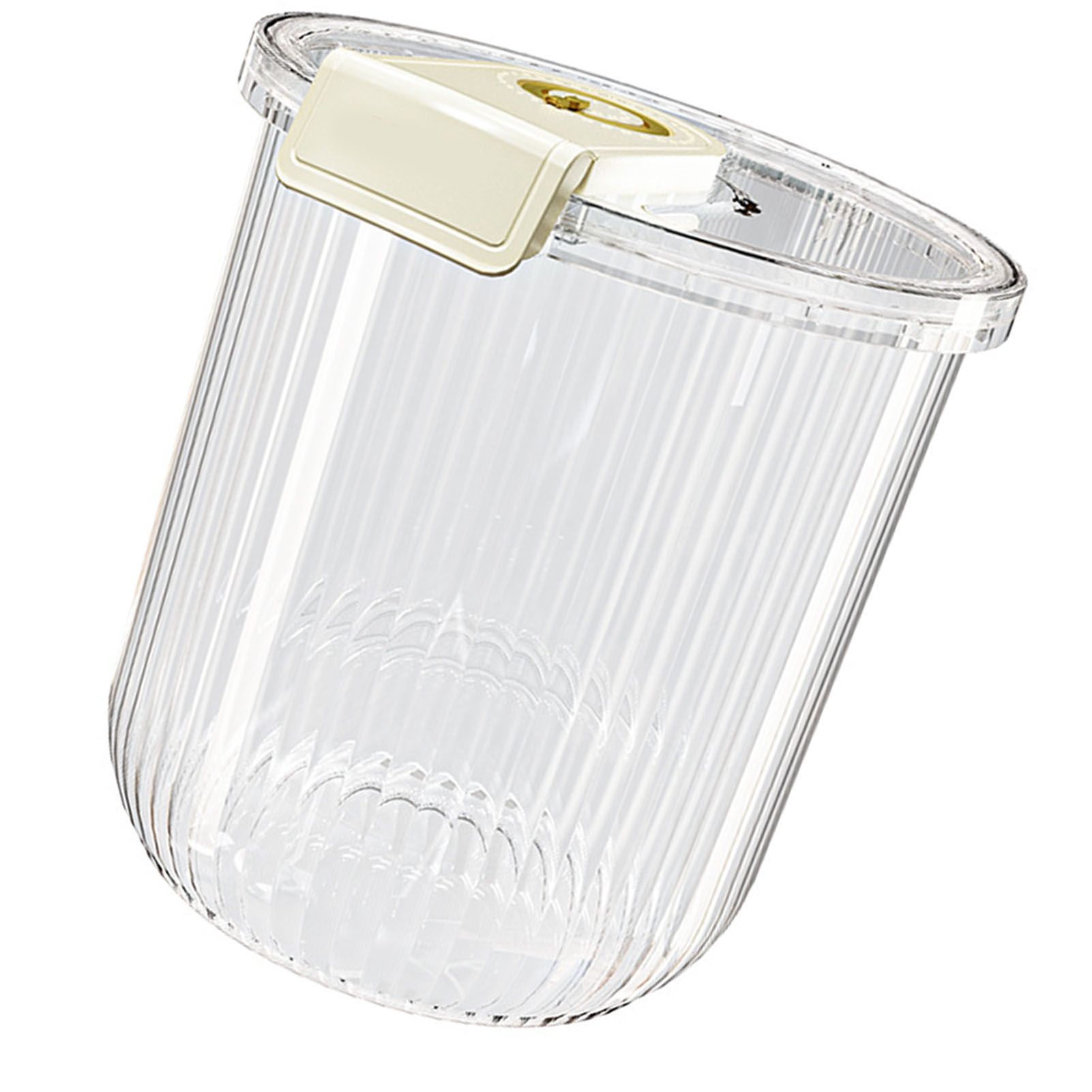Rice Container Clear Rice Storage Bin Airtight Rice Bucket for Dry Food Grain Flour Soybean Kitchen Pantry Countertop 11kg 27.5x31x20cm / 10.8x12.2x7.9in - Image 3