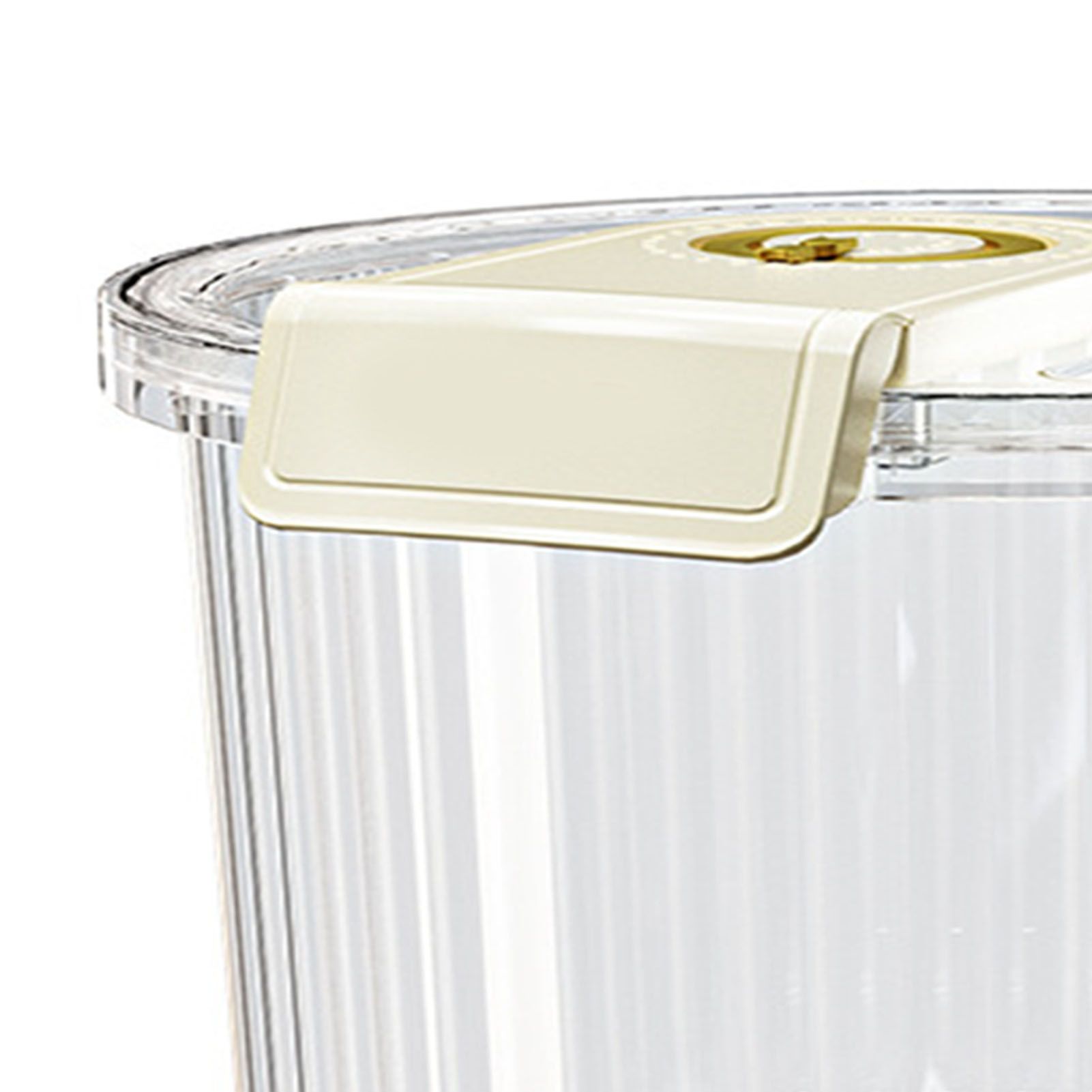 Rice Container Clear Rice Storage Bin Airtight Rice Bucket for Dry Food Grain Flour Soybean Kitchen Pantry Countertop 11kg 27.5x31x20cm / 10.8x12.2x7.9in - Image 5