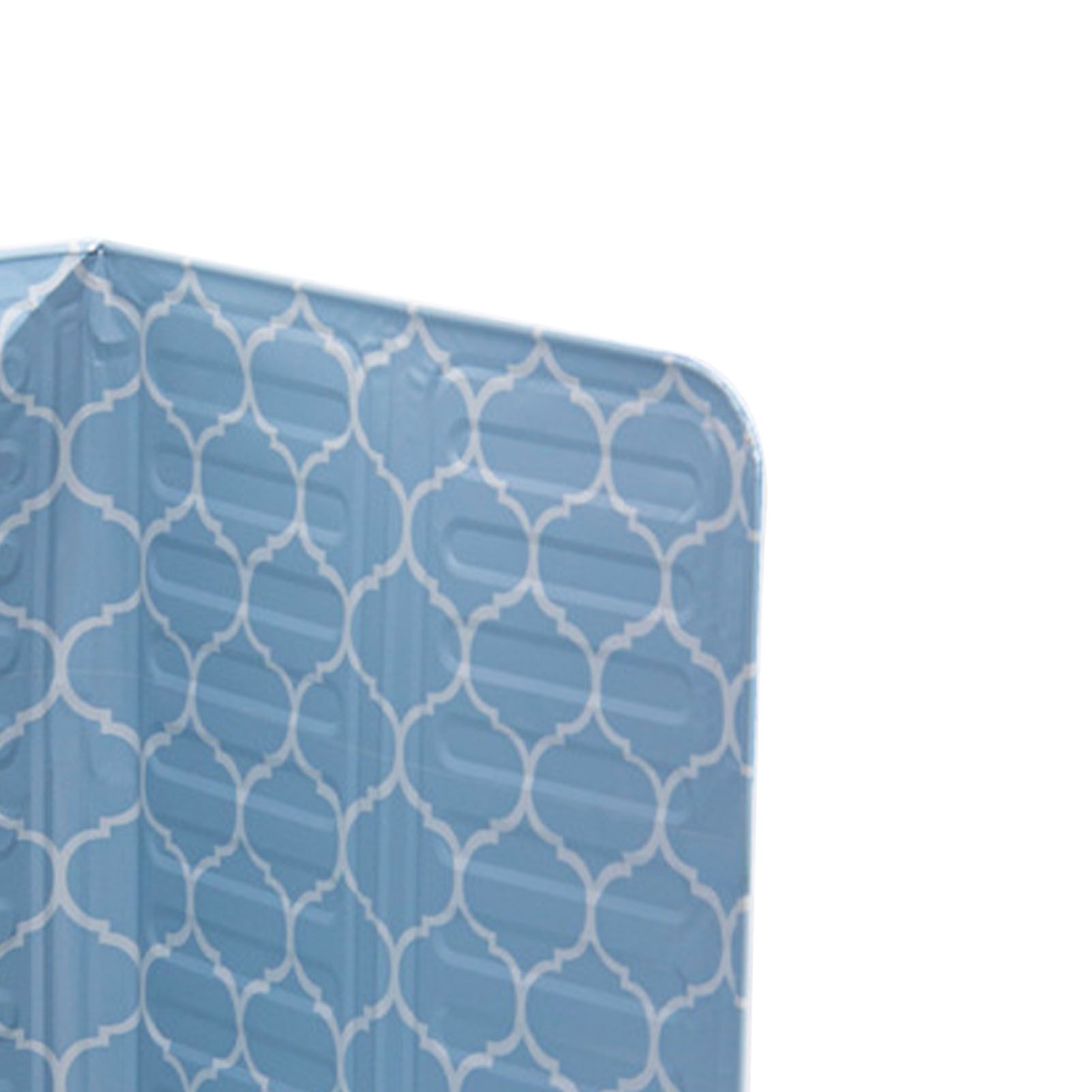 Oil Splash Baffle Foldable Heat Resistant Aluminum Foil Cooking Splashproof Guard for Kitchen Frying Pan Blue - Image 7