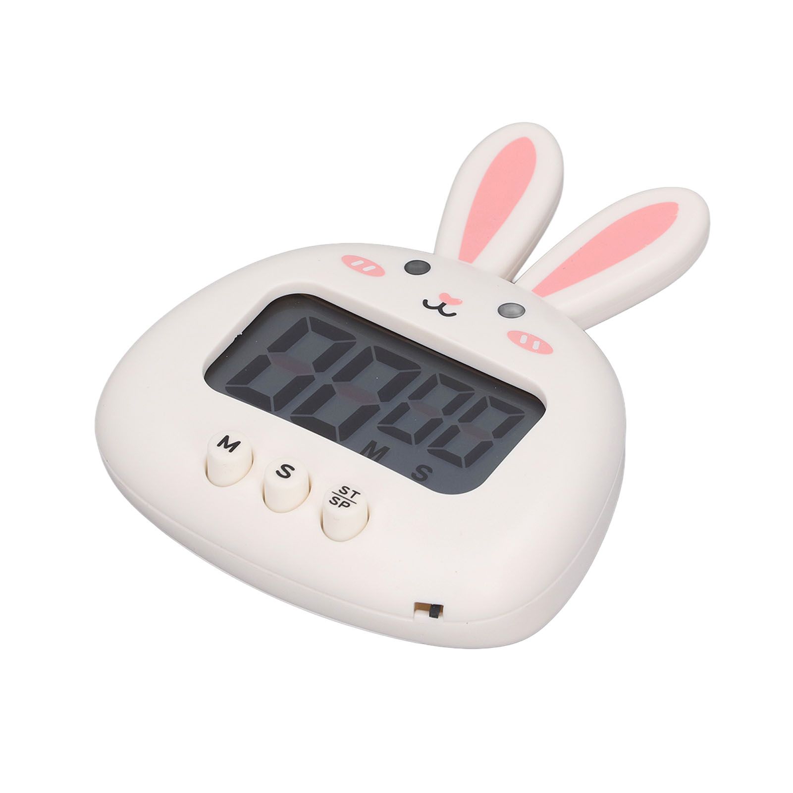 Cartoon Digital Timer ABS Portable Lightweight Simple To Use Cute Cartoon Timer for Kitchen Cooking White Rabbit - Image 8