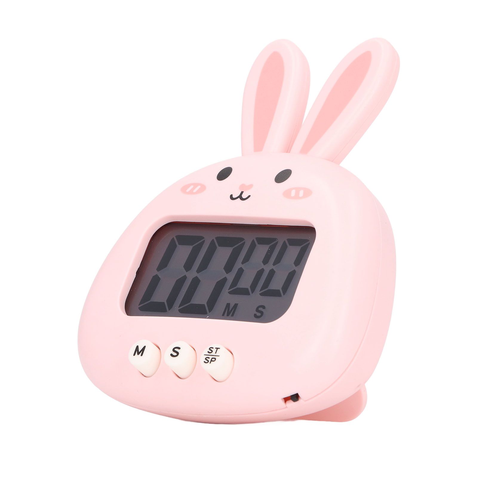 Cartoon Digital Timer ABS Portable Lightweight Simple To Use Cute Cartoon Timer for Kitchen Cooking Pink Rabbit - Image 6