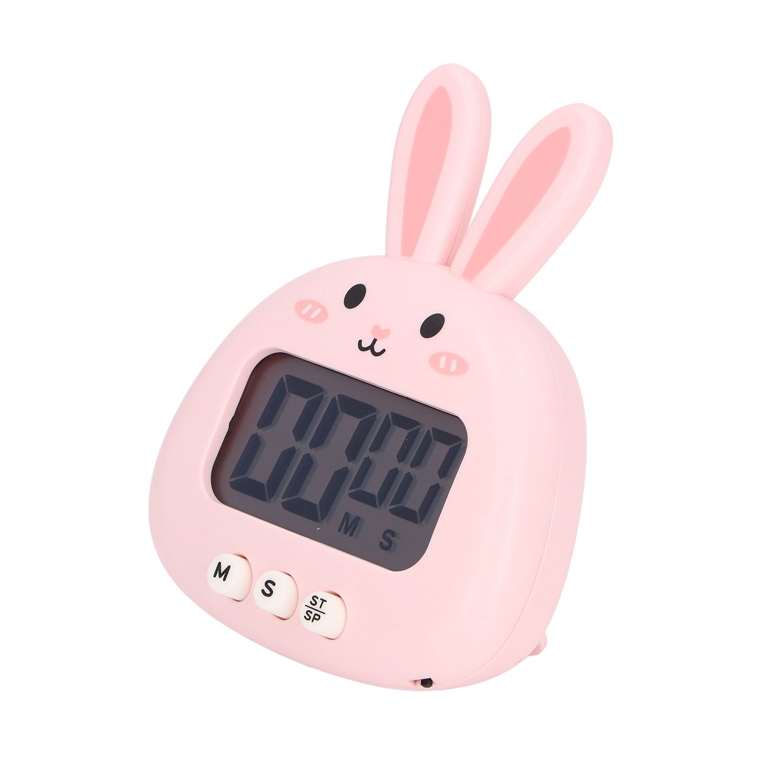 Cartoon Digital Timer ABS Portable Lightweight Simple To Use Cute Cartoon Timer for Kitchen Cooking Pink Rabbit - Image 7