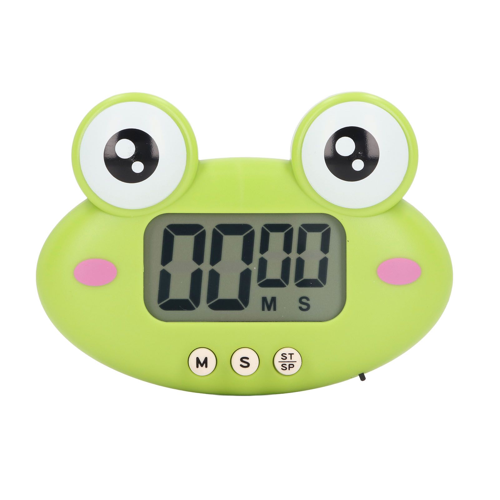 Cartoon Digital Timer ABS Portable Lightweight Simple To Use Cute Cartoon Timer for Kitchen Cooking Green Frog - Image 1